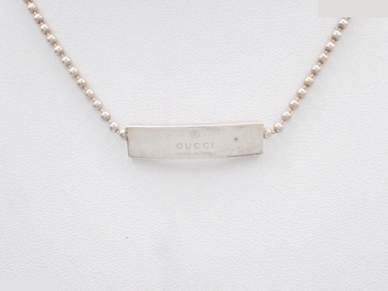 Ball chain, 925 sterling silver, 12.3g, plate necklace, neck circumference approximately 34cm
