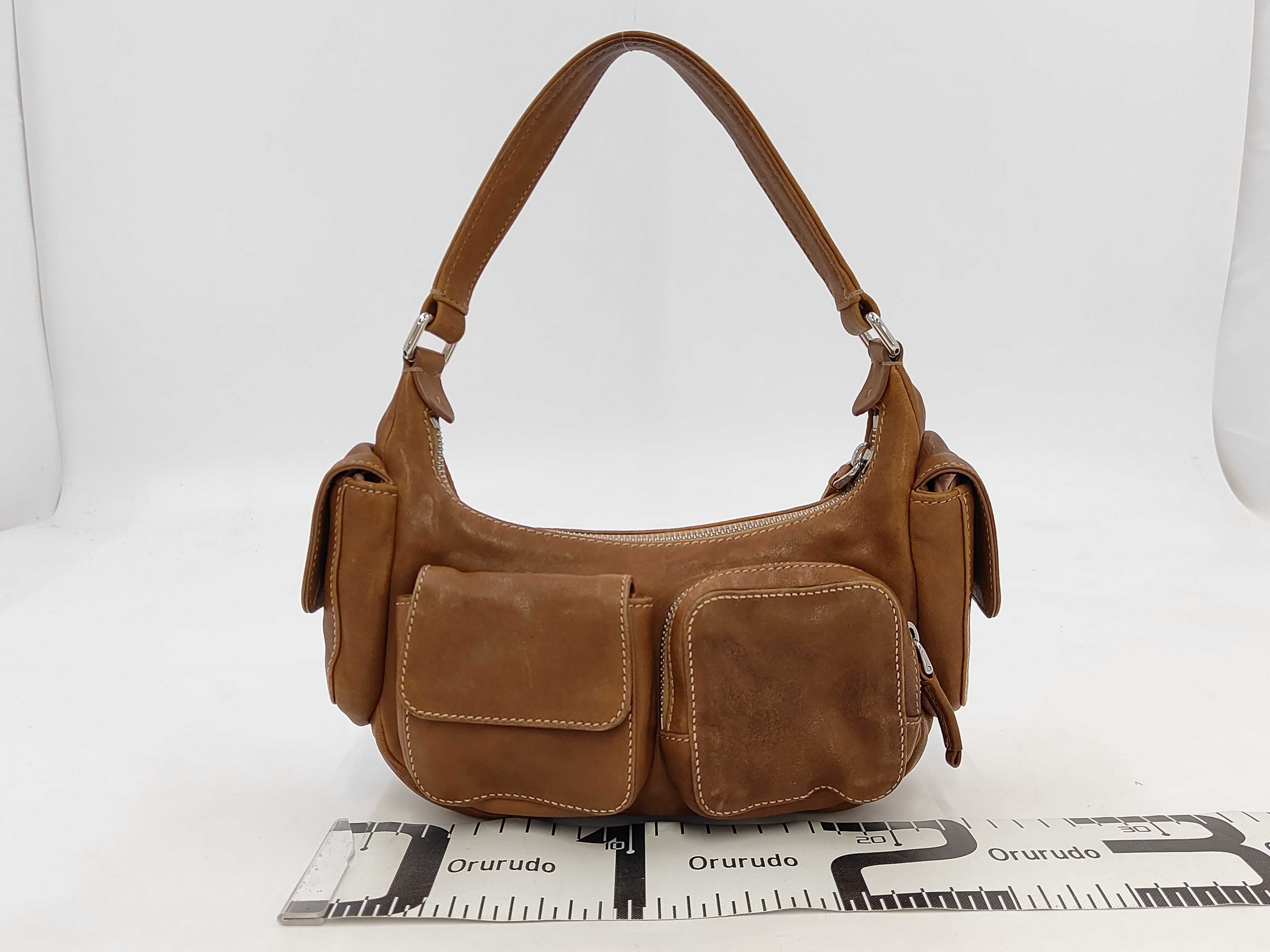 One-Shoulder Bag, Leather, Brown, Vintage Finish, Handbag — view 2