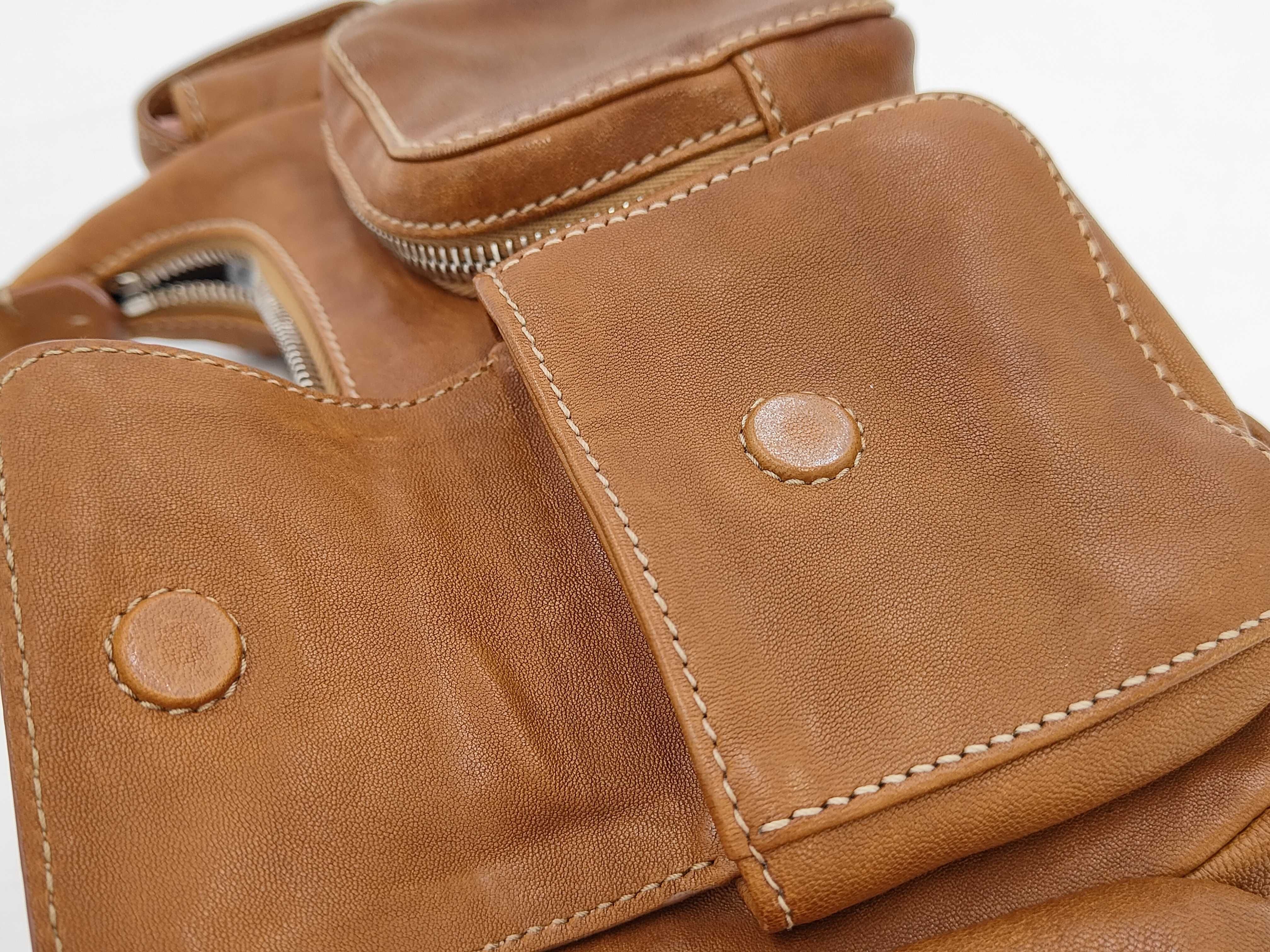 One-Shoulder Bag, Leather, Brown, Vintage Finish, Handbag — view 8