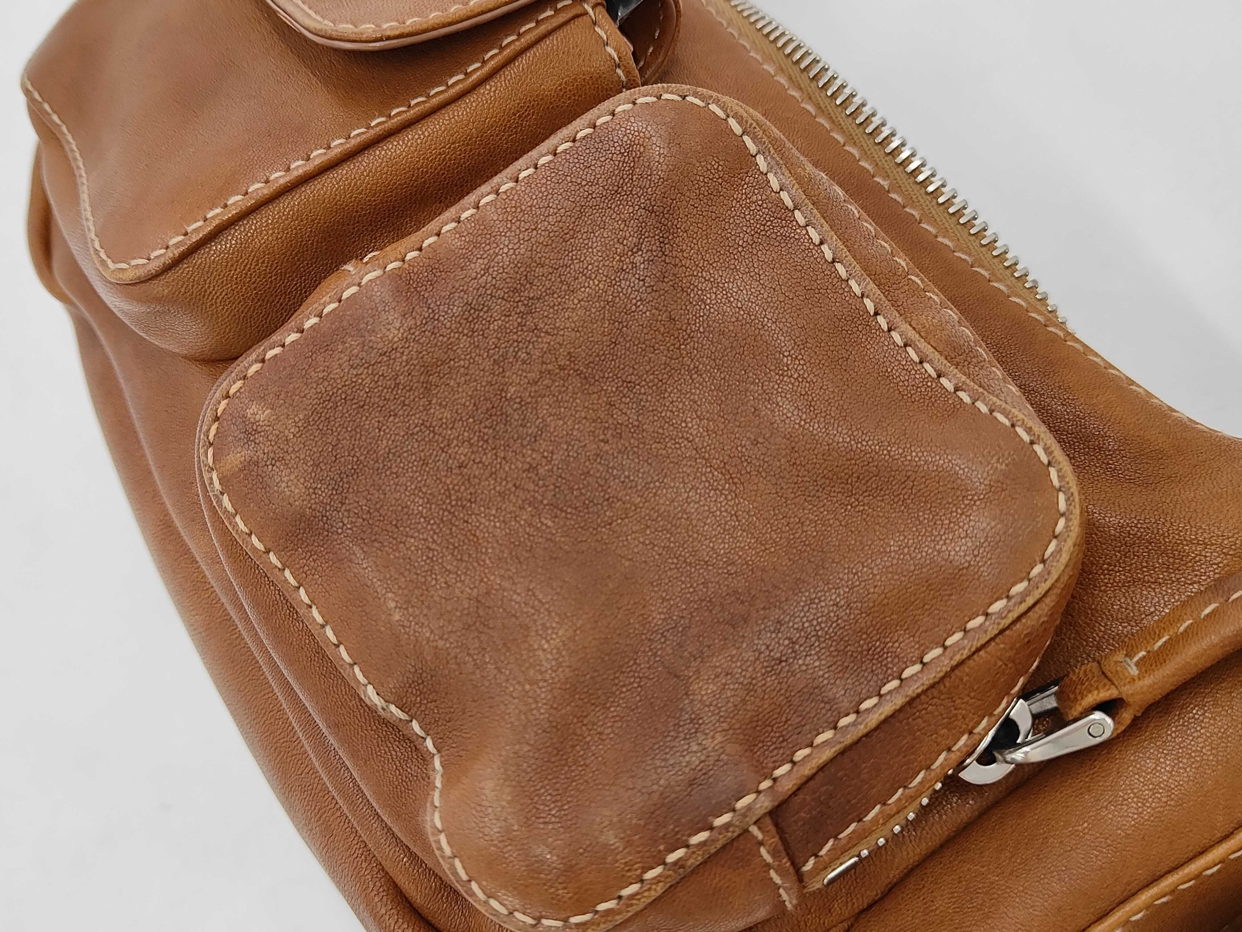 One-Shoulder Bag, Leather, Brown, Vintage Finish, Handbag — view 9