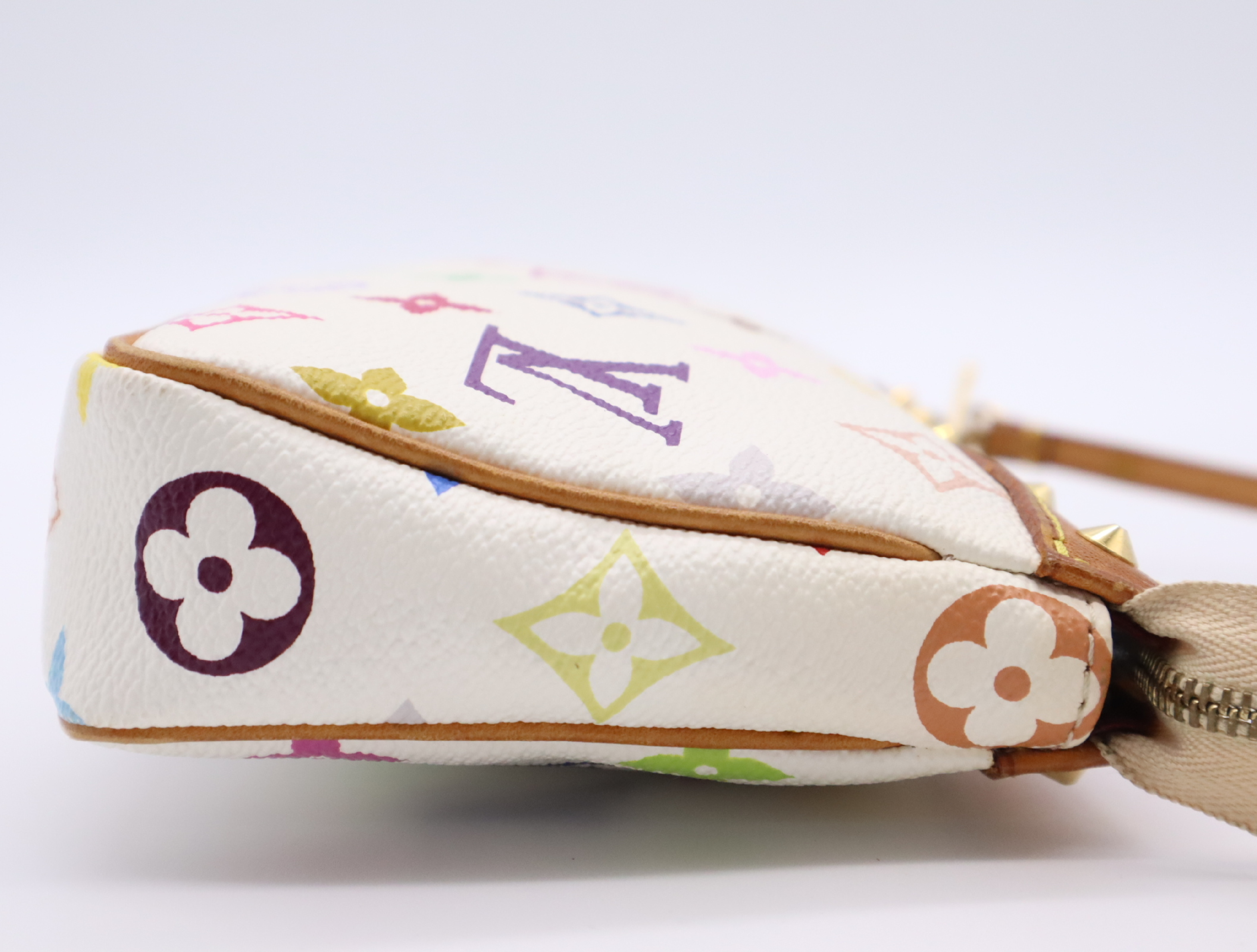 M92649 Multicolor Pochette Accessoires Blanc (with dust bag and box) — view 5