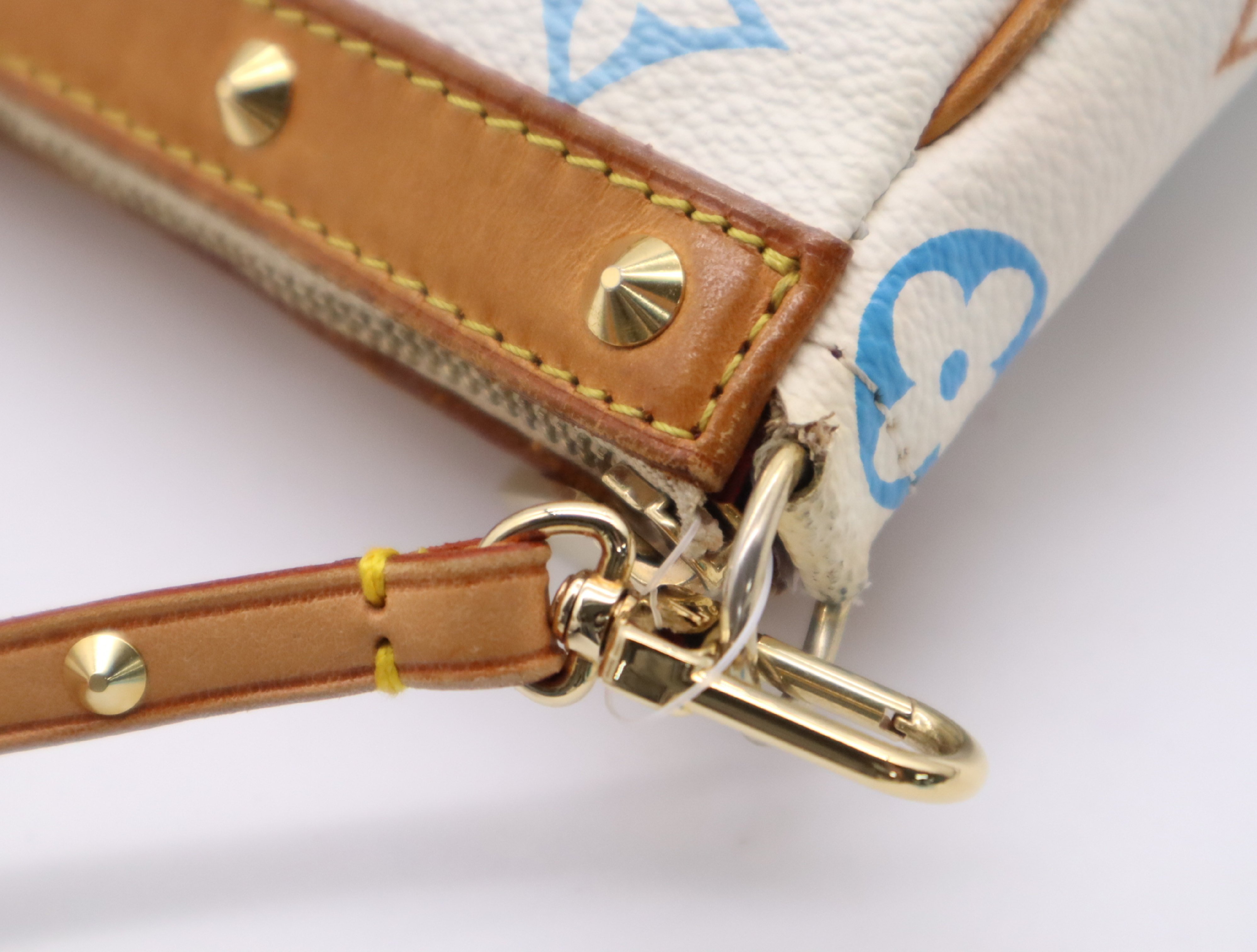 M92649 Multicolor Pochette Accessoires Blanc (with dust bag and box) — view 9