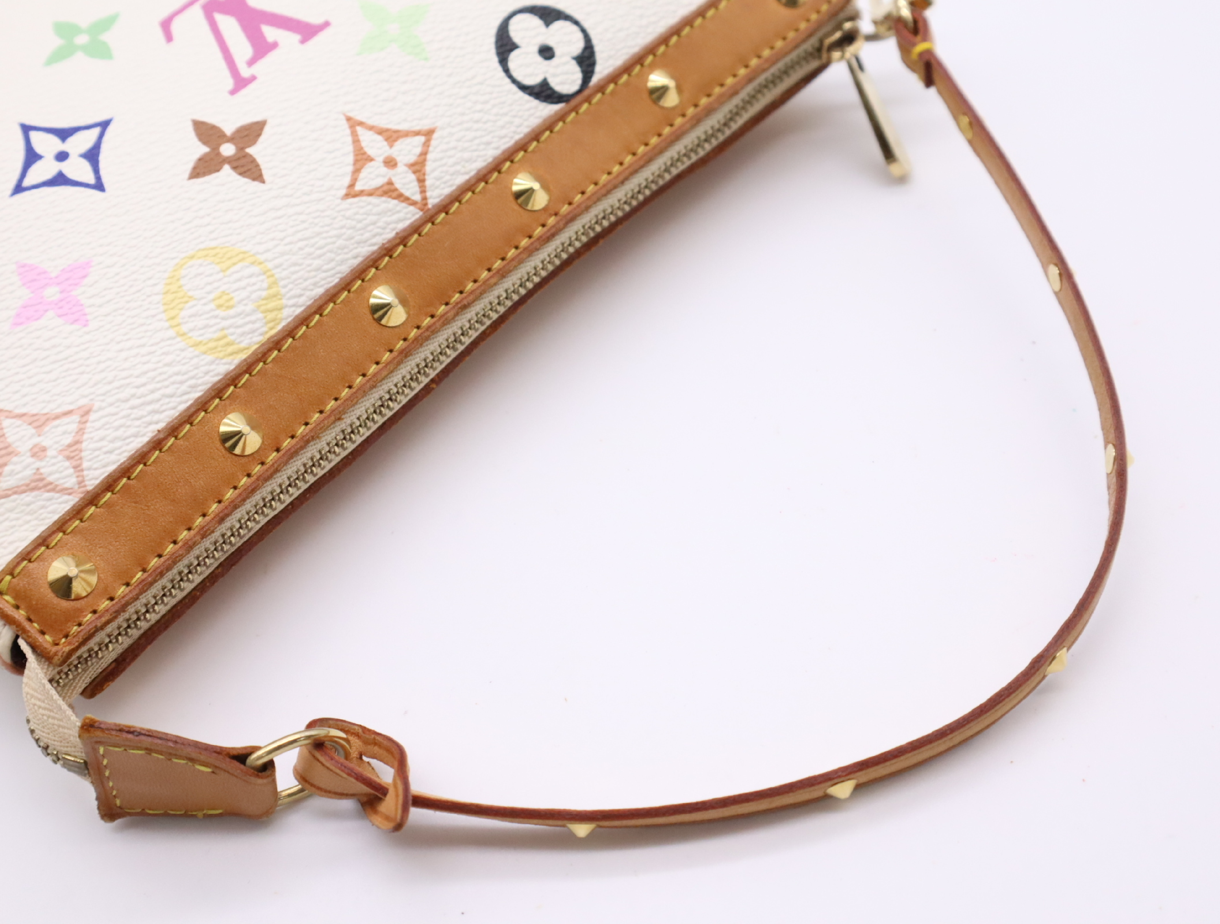 M92649 Multicolor Pochette Accessoires Blanc (with dust bag and box) — view 10