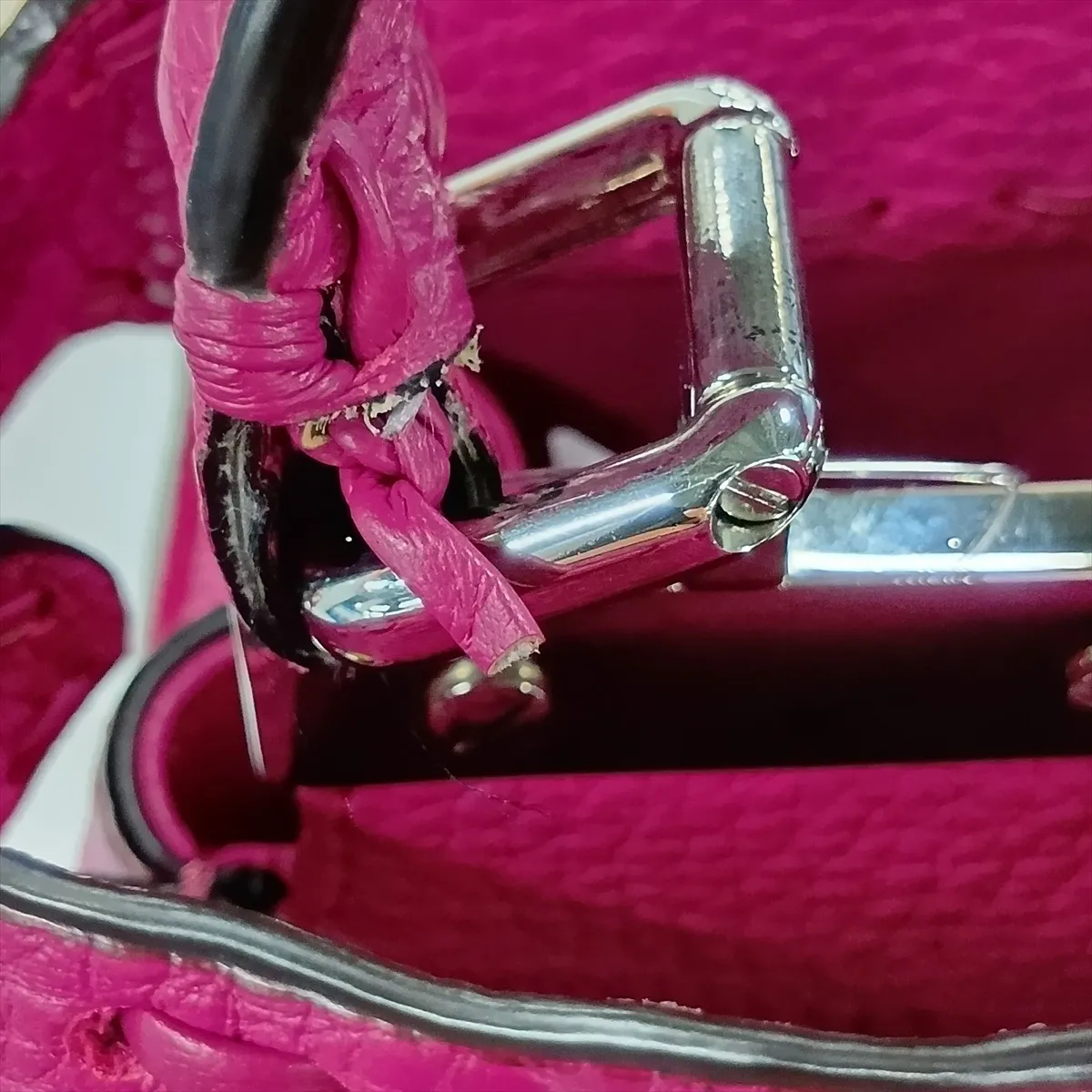 Selleria Mini Peekaboo Leather 2-Way Handbag, Pink, 8BN244 — view 13