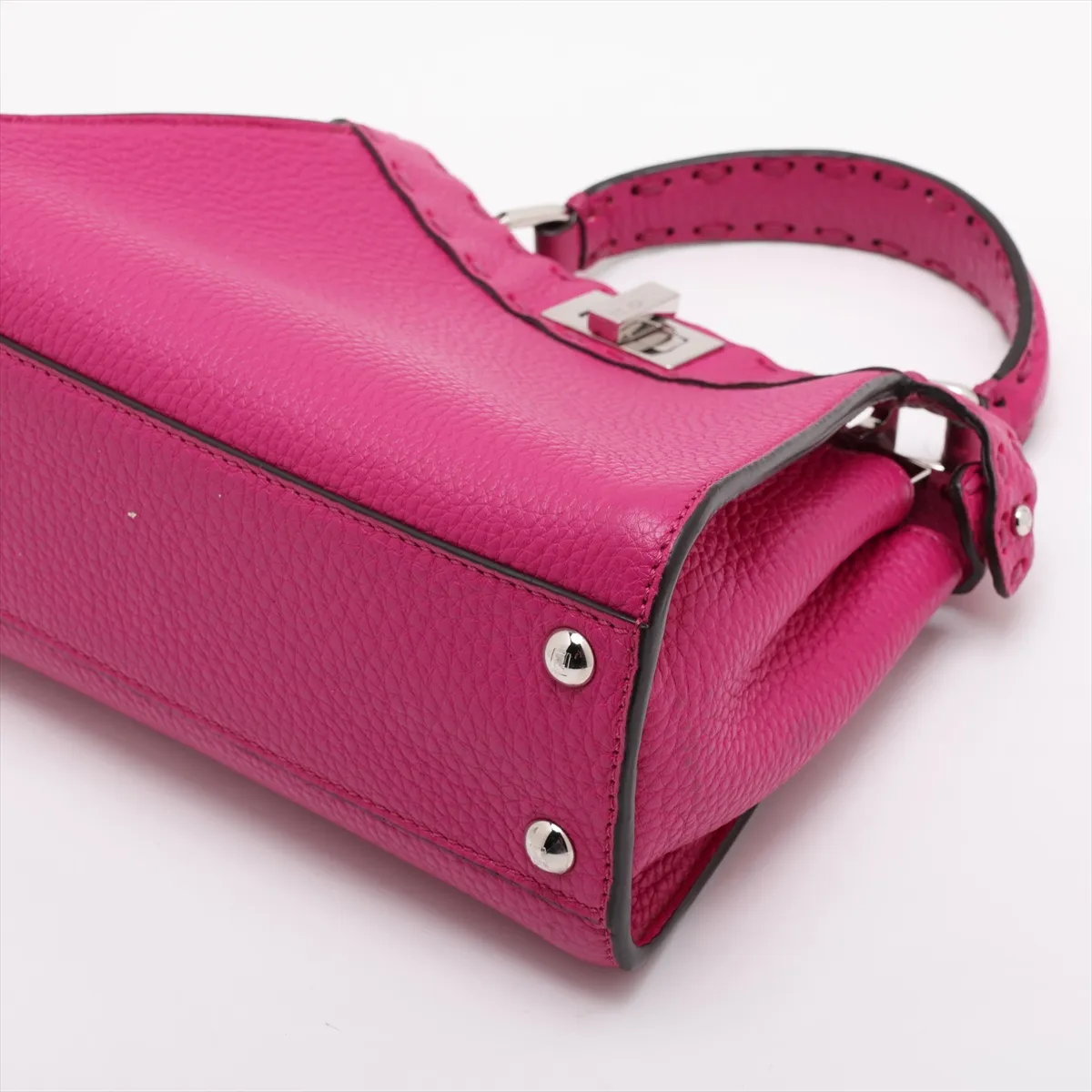 Selleria Mini Peekaboo Leather 2-Way Handbag, Pink, 8BN244 — view 3