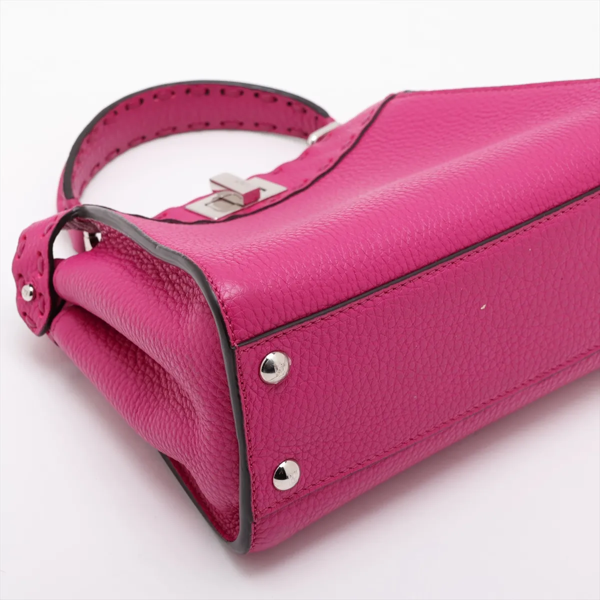 Selleria Mini Peekaboo Leather 2-Way Handbag, Pink, 8BN244 — view 4