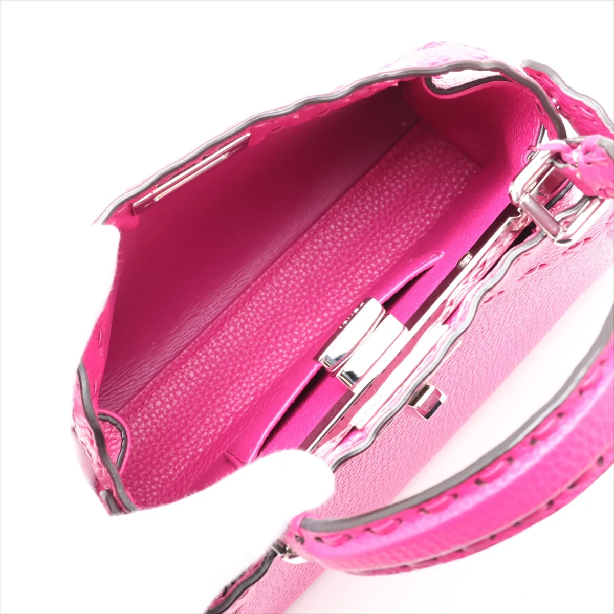 Selleria Mini Peekaboo Leather 2-Way Handbag, Pink, 8BN244 — view 8