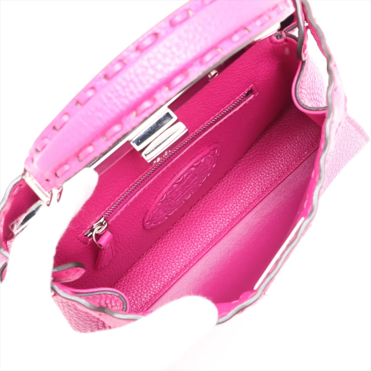 Selleria Mini Peekaboo Leather 2-Way Handbag, Pink, 8BN244 — view 9