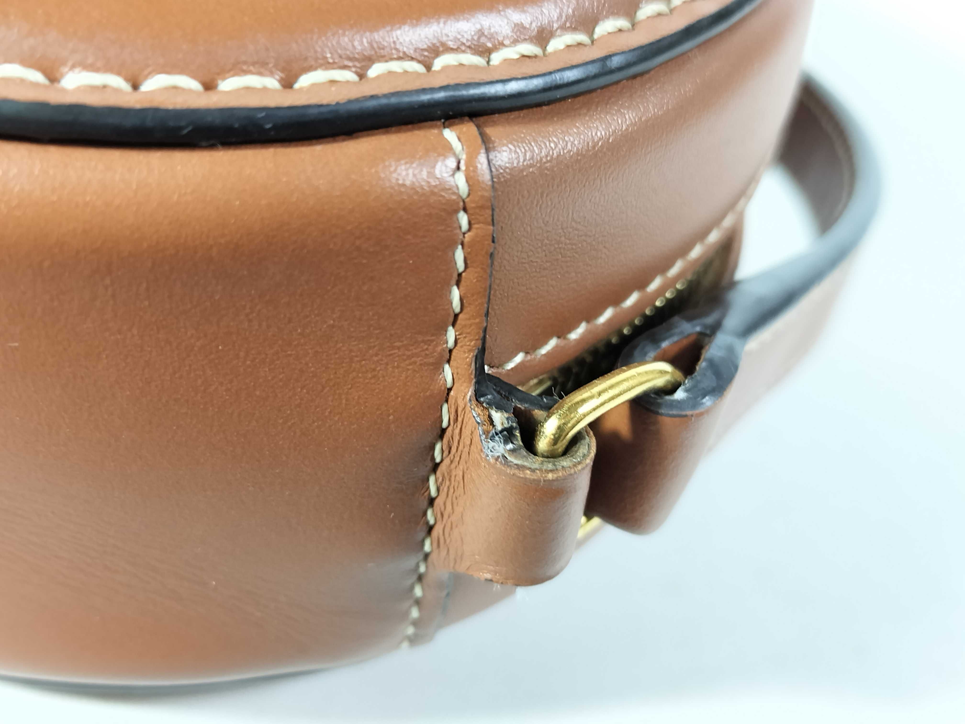 Oval Purse Cuile Triomphe Brown Leather F-9P-2222 Shoulder Bag — view 6