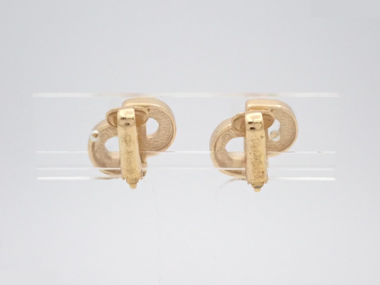 Earrings, CD, Rhinestone, GP — view 2