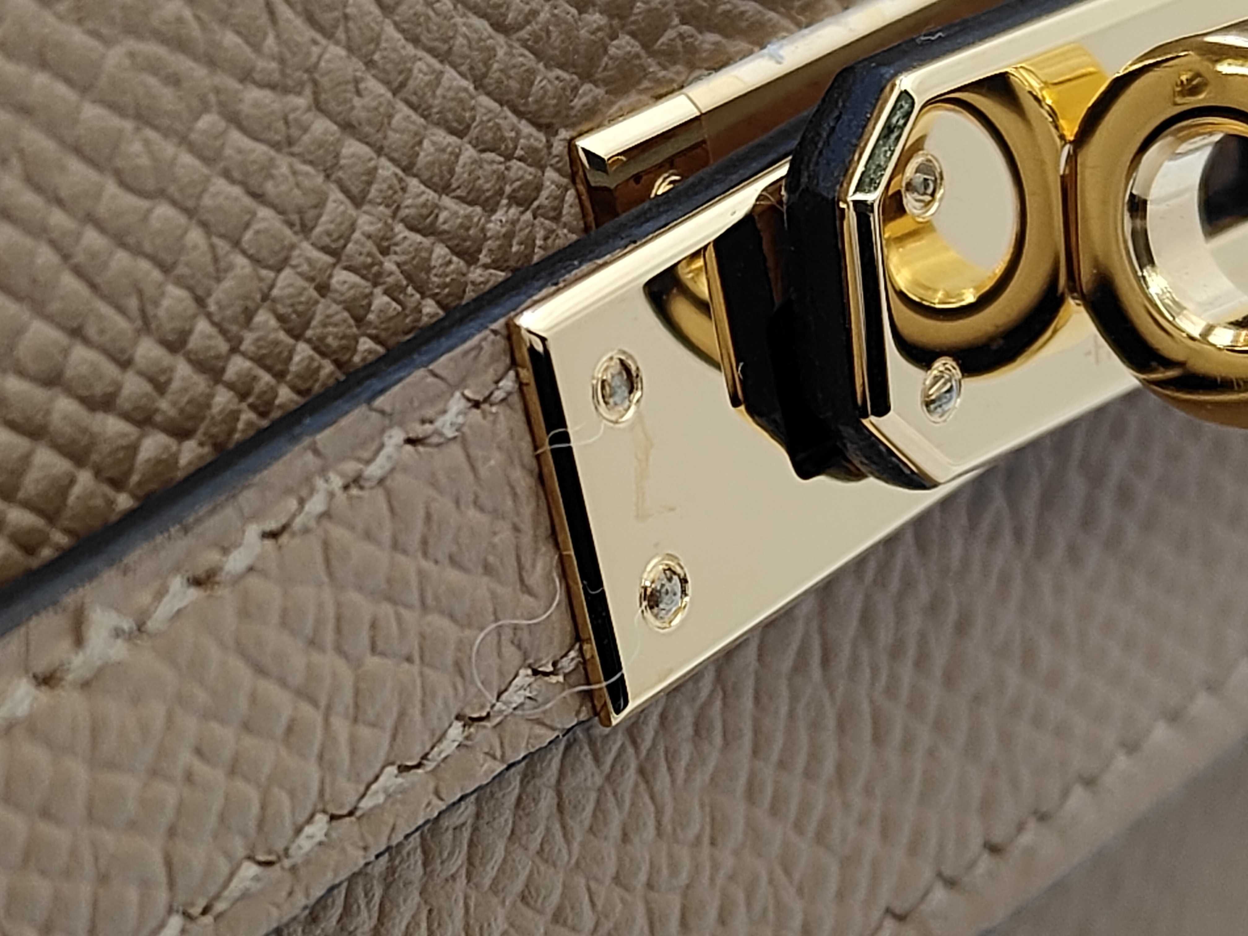 Kelly 25 handbag in beige — view 12