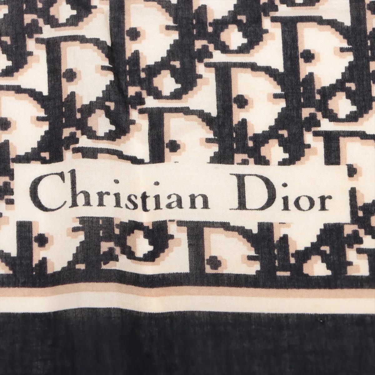 Trotter scarf, cotton, black. Shows wear, — view 6