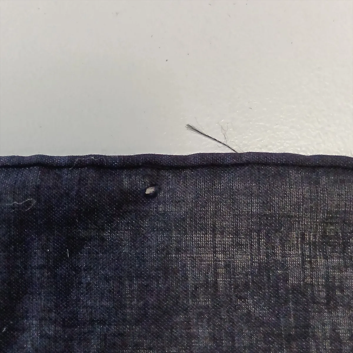 Trotter scarf, cotton, black. Shows wear, — view 7