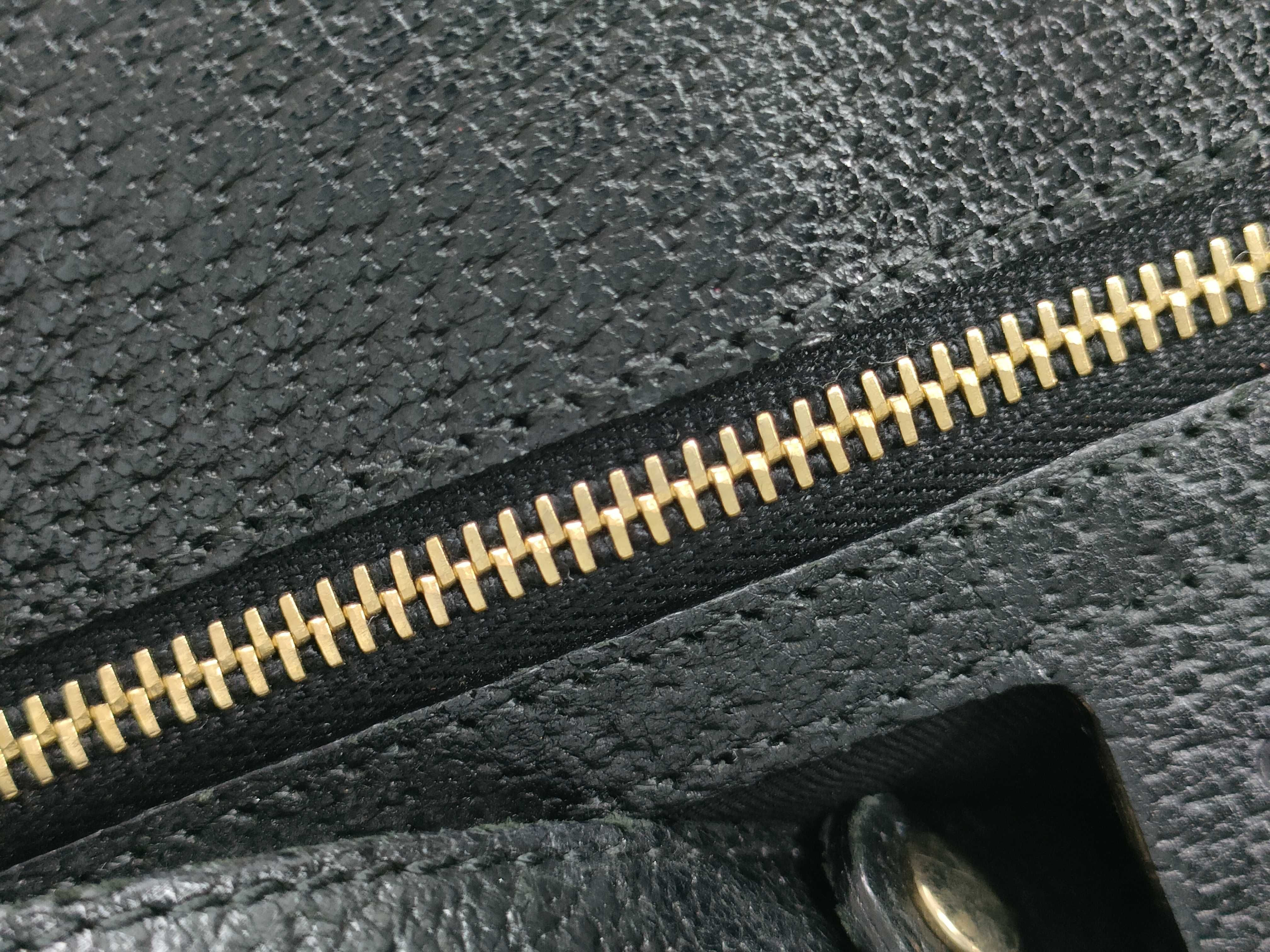 Handbag Horsebit Canvas Leather Black 145761 — view 12