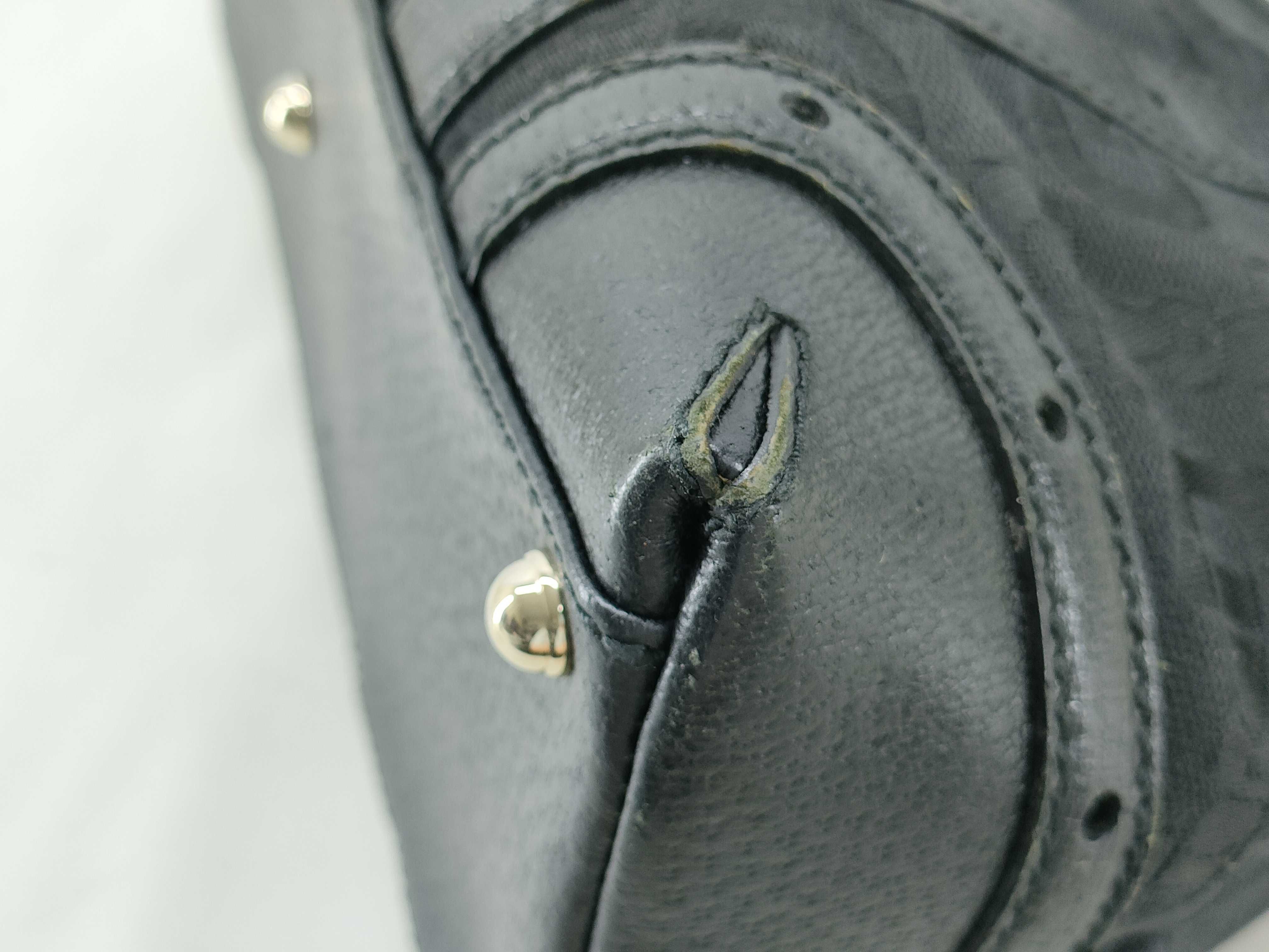 Handbag Horsebit Canvas Leather Black 145761 — view 4