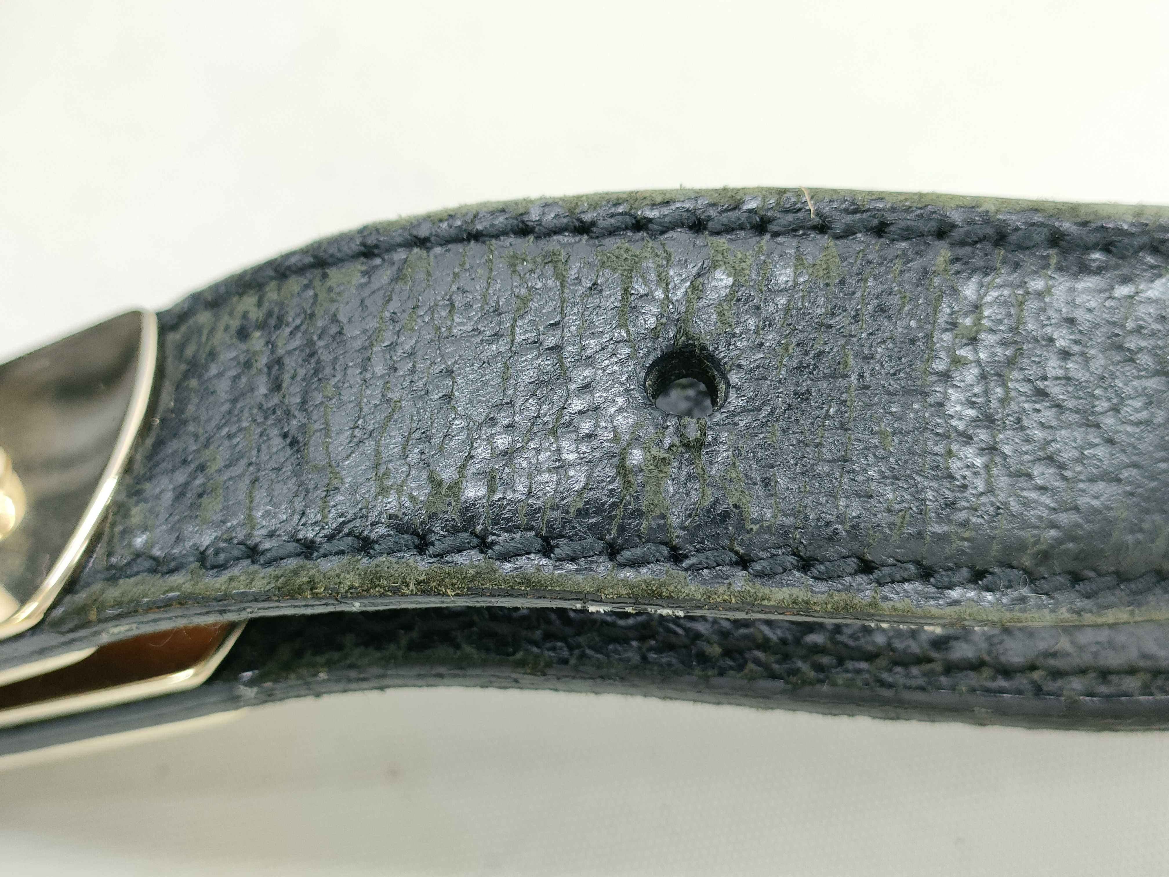 Handbag Horsebit Canvas Leather Black 145761 — view 6