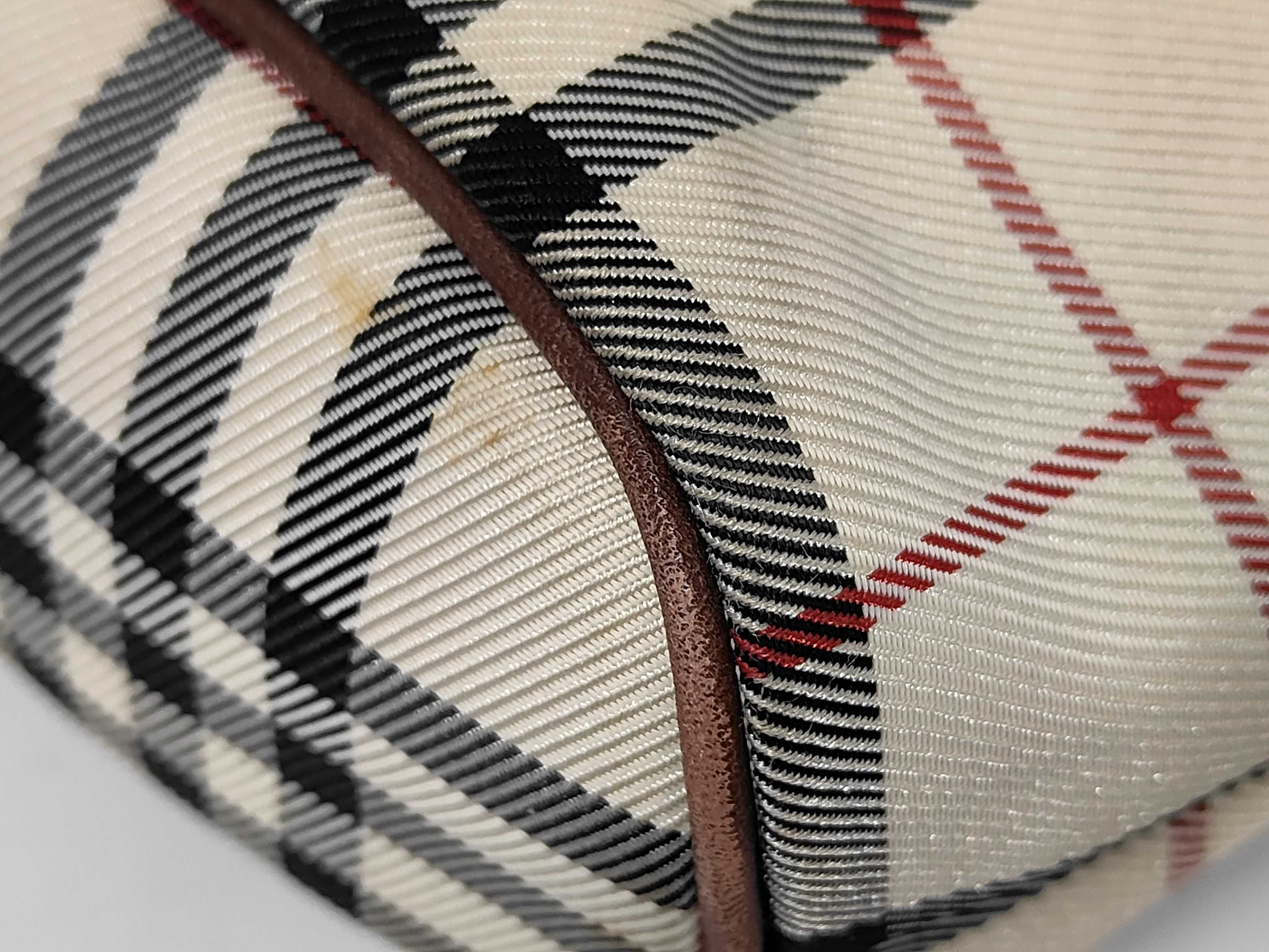 Nova Check Leather x Canvas Brown Handbag — view 6