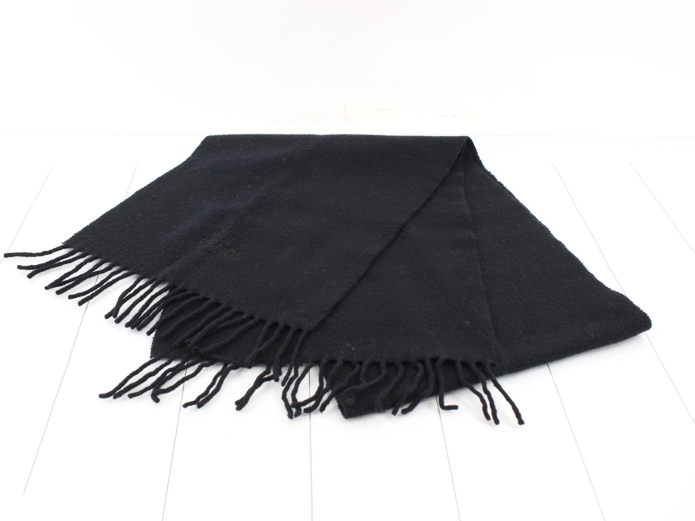 logo scarf with tags — view 2