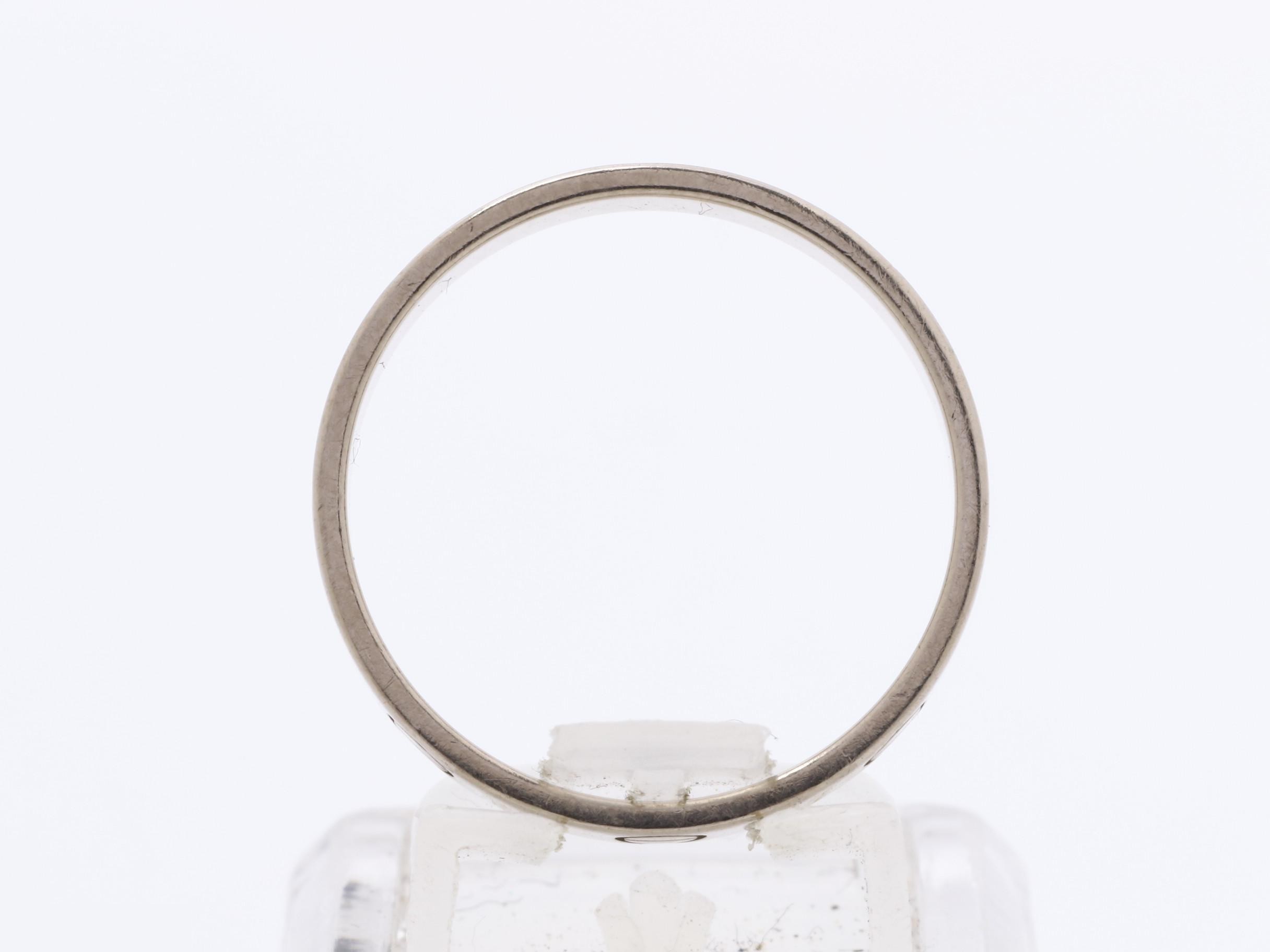 Mini Love Ring, 750WG, #59 / Width approx. 3.5mm, 3.9g — view 5