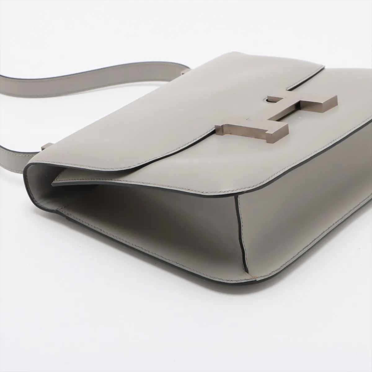 [Individually packaged] Hermes Constance 24 Box Calf Grey Silver Hardware C: 1999 — view 4