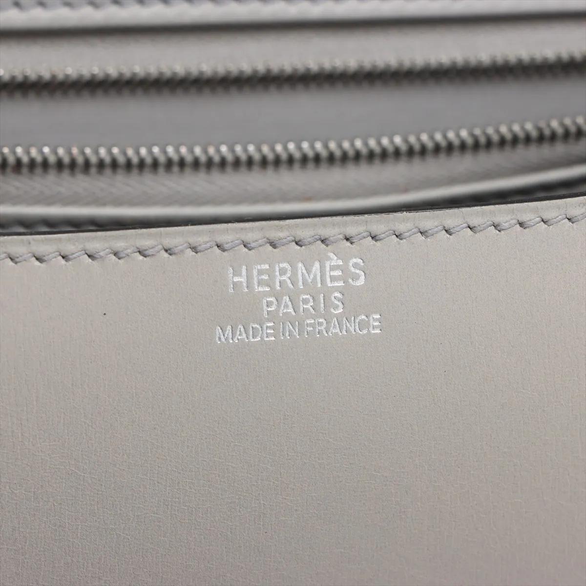 [Individually packaged] Hermes Constance 24 Box Calf Grey Silver Hardware C: 1999 — view 10