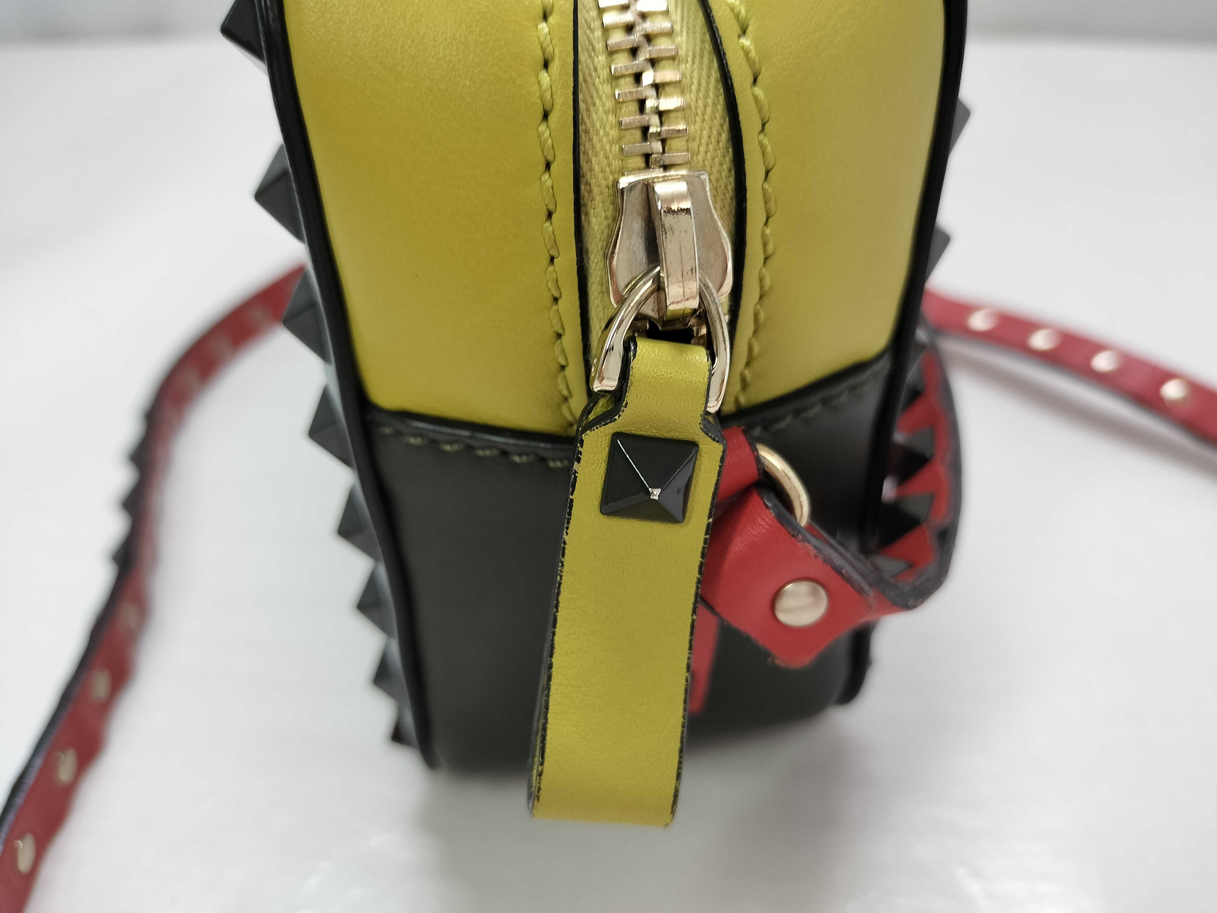 Rockstud Leather Shoulder Bag — view 12