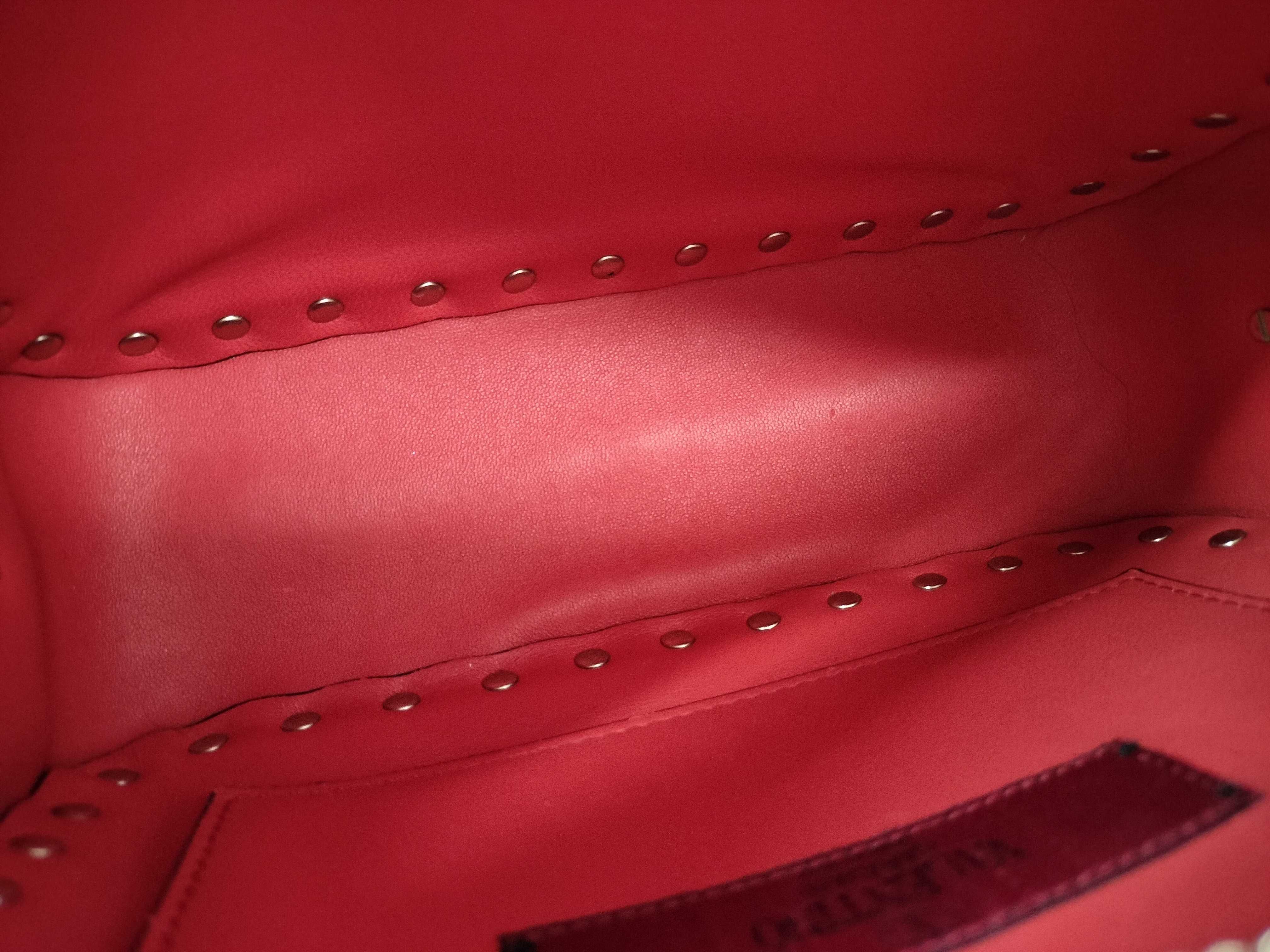 Rockstud Leather Shoulder Bag — view 8