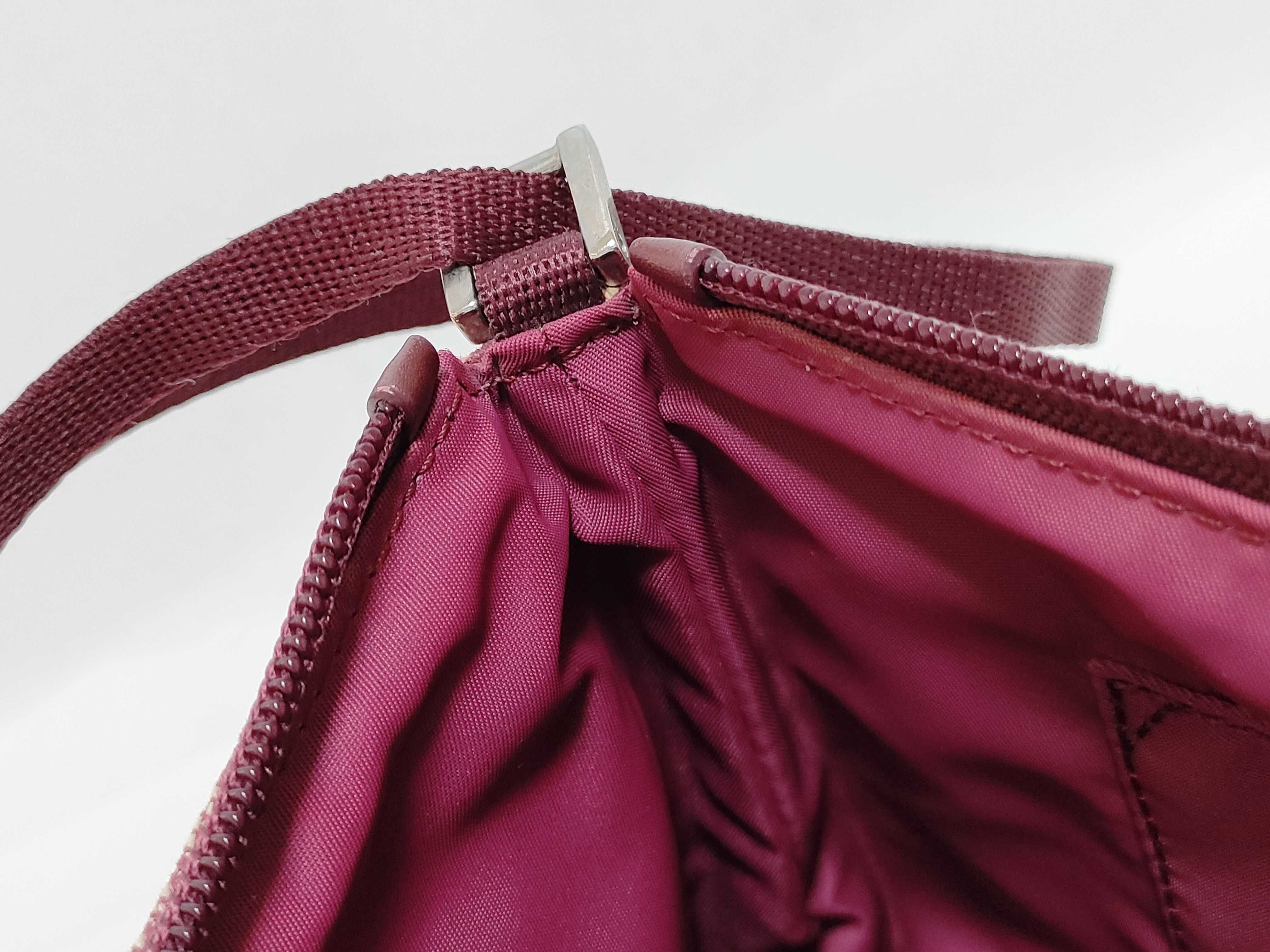Trotter Dior Trotter Handbag Canvas Leather Red Shoulder Bag — view 9