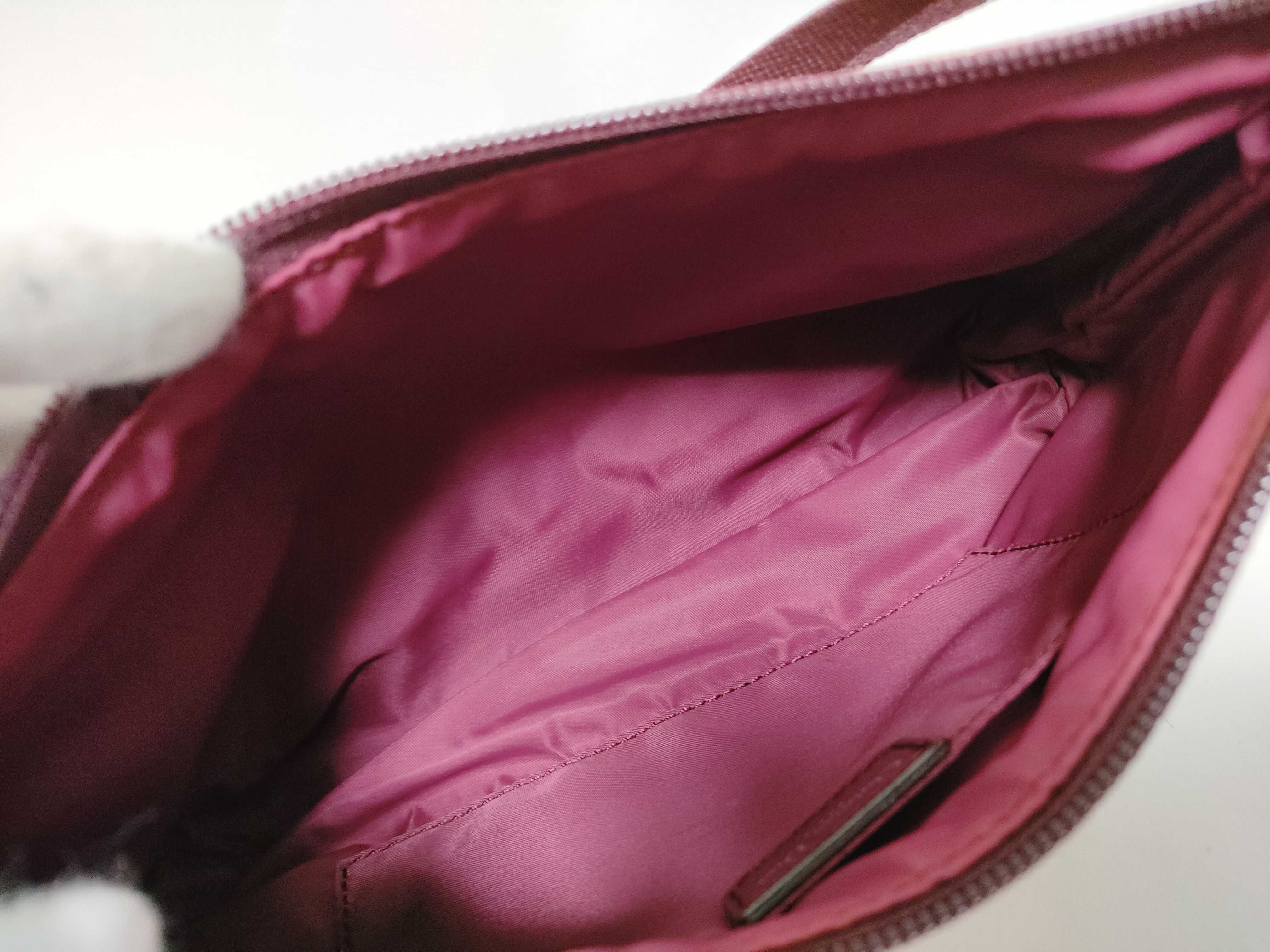 Trotter Dior Trotter Handbag Canvas Leather Red Shoulder Bag — view 10