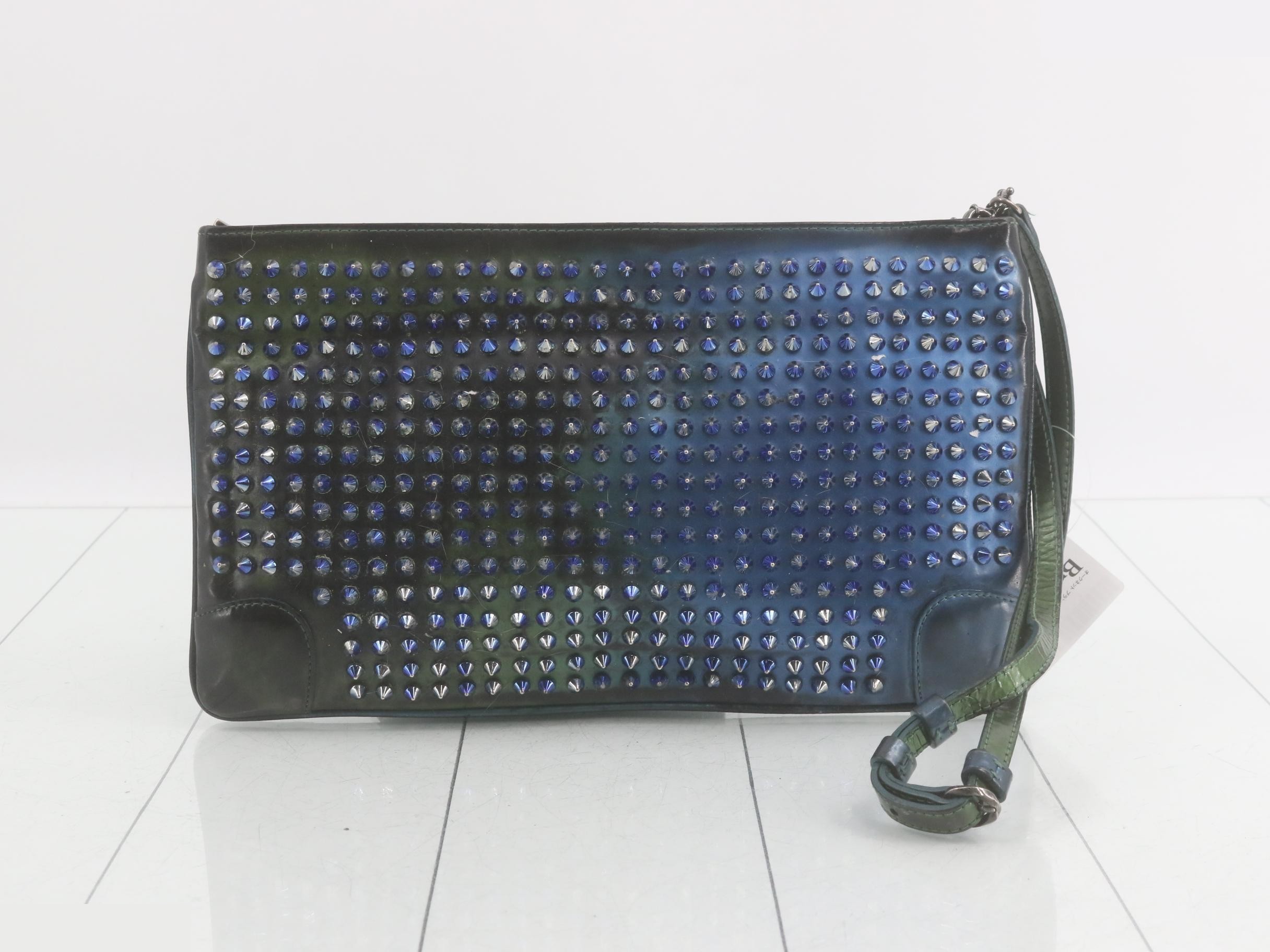 Rubiposh Studded Clutch Bag, Metallic