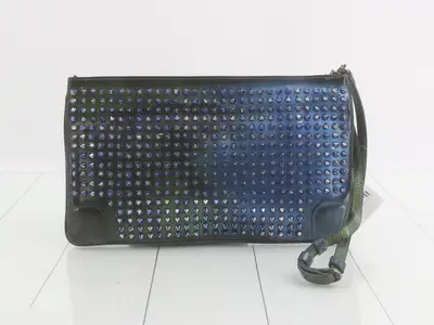 Rubiposh Studded Clutch Bag, Metallic