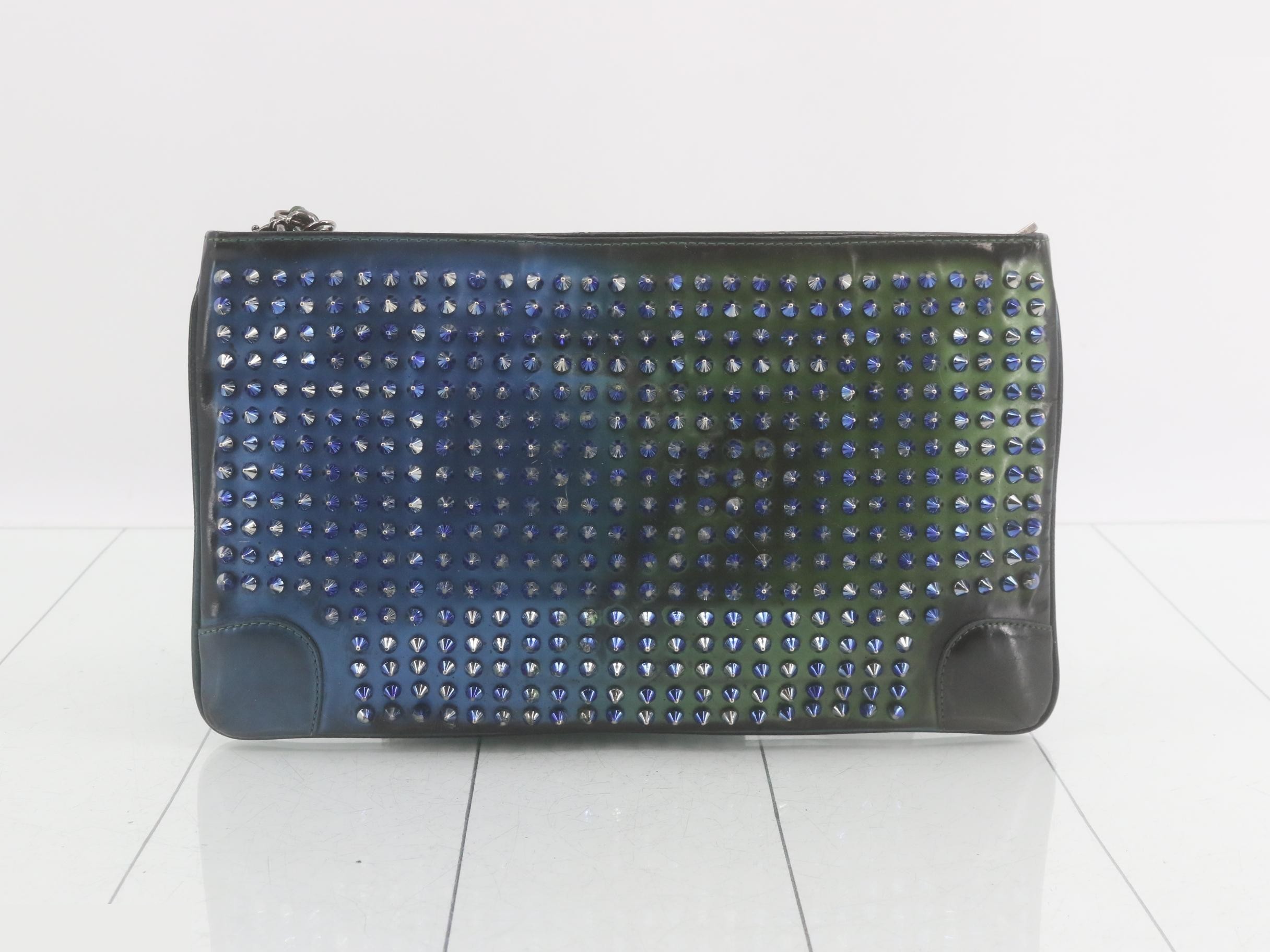 Rubiposh Studded Clutch Bag, Metallic — view 2