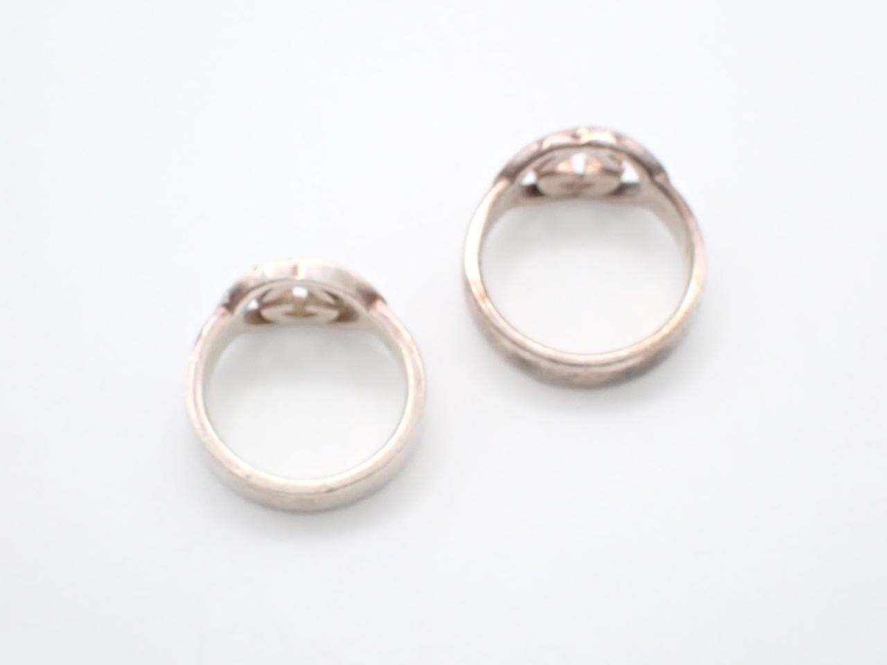 Sv925 Pair Ring 10.0g #8 #12.5 — view 3