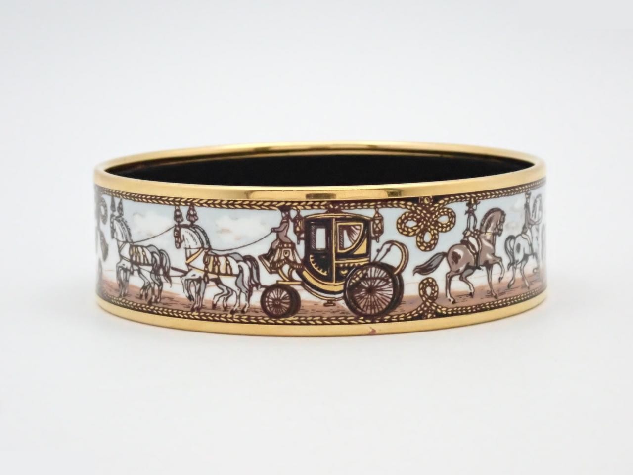 Enamel GM Bracelet/Bangle, GP, Wrist size approximately 21cm
