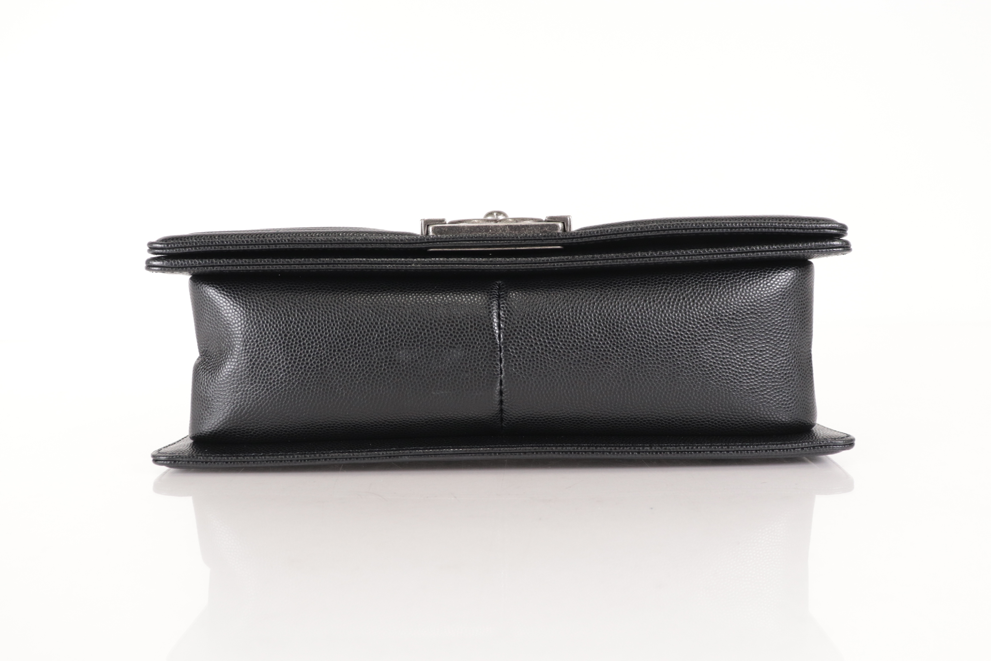 Boy Chanel Caviar Chain Shoulder Bag (Serial Number 27) — view 7