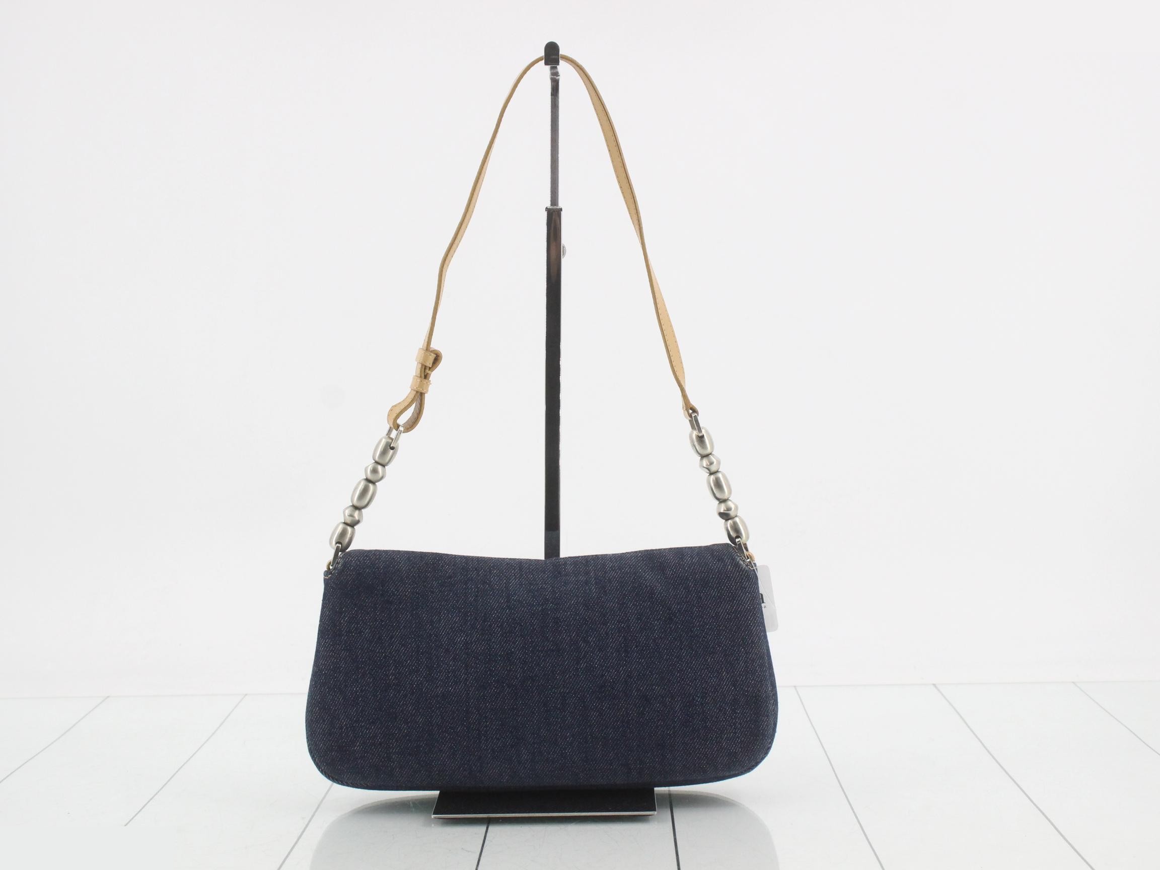 Maris Pearl Denim One-Shoulder Bag — view 2