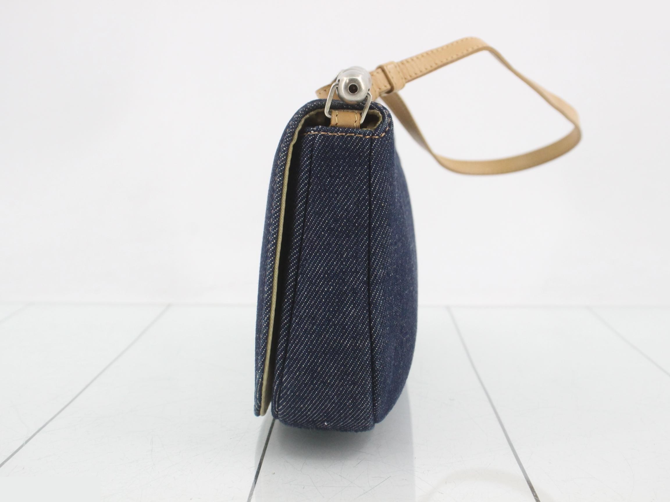 Maris Pearl Denim One-Shoulder Bag — view 3