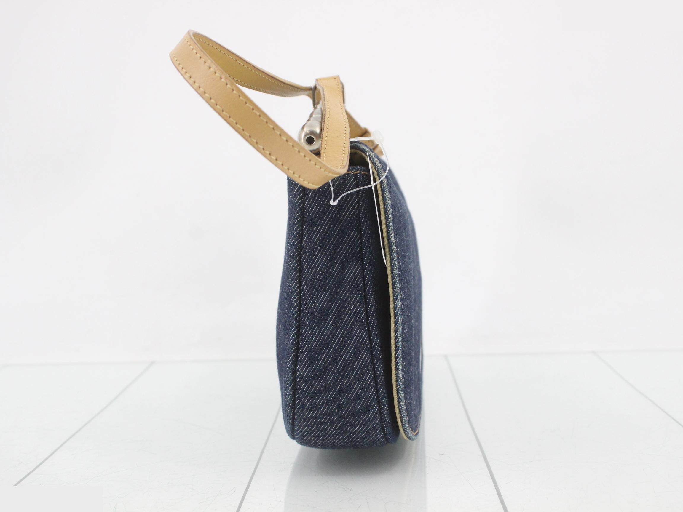 Maris Pearl Denim One-Shoulder Bag — view 4