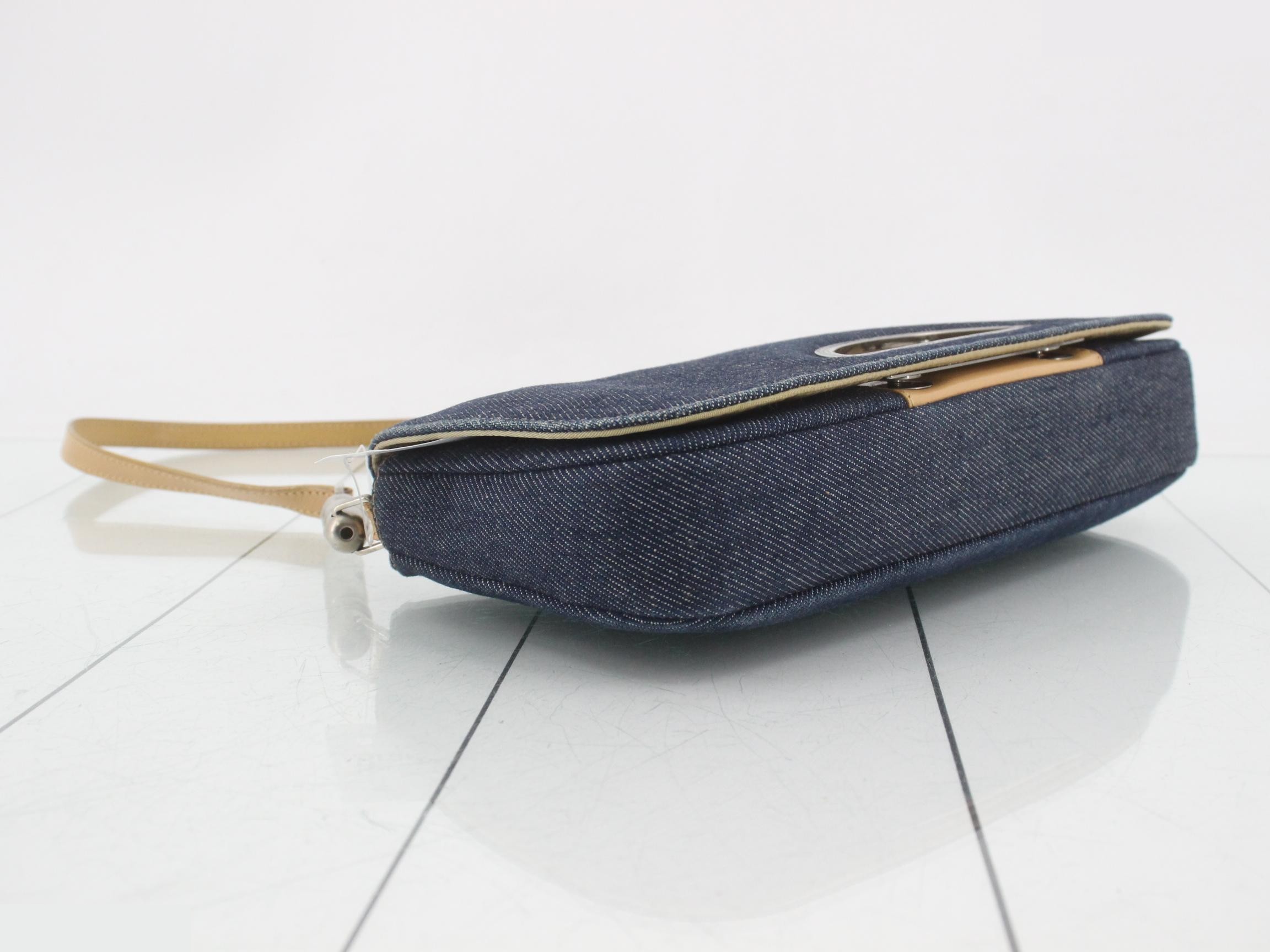 Maris Pearl Denim One-Shoulder Bag — view 5