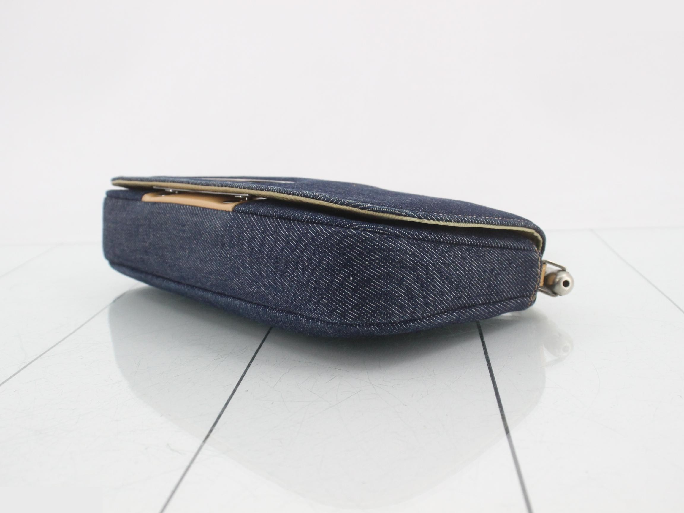 Maris Pearl Denim One-Shoulder Bag — view 6