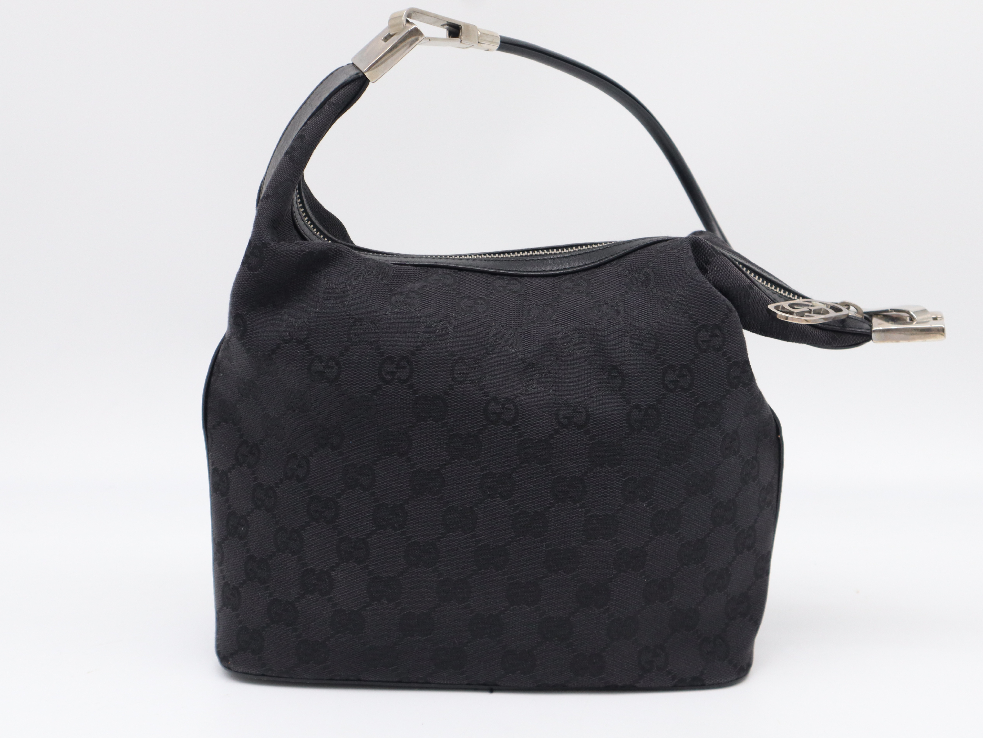 001.3814GG Canvas Black Shoulder Bag — view 2