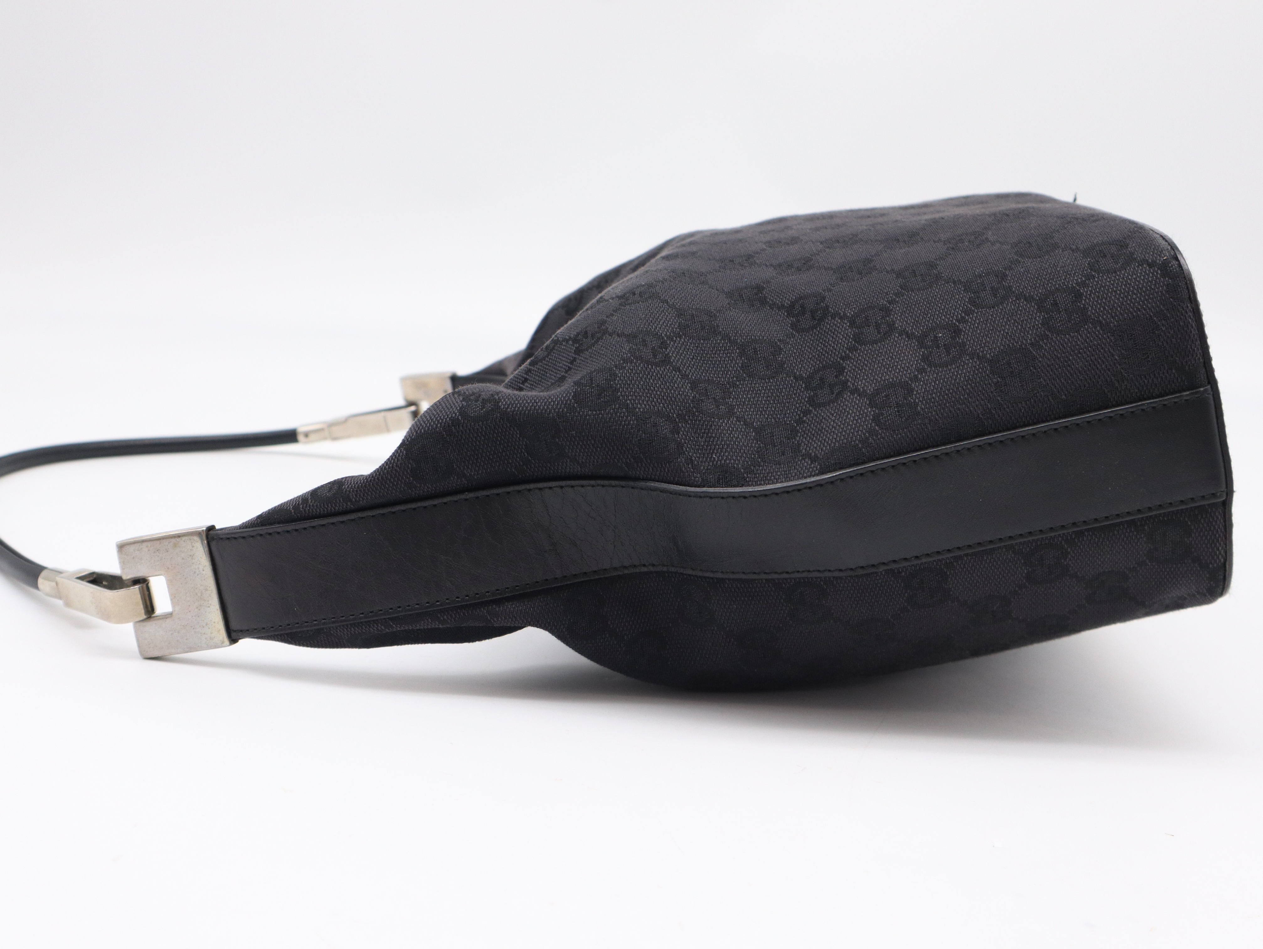 001.3814GG Canvas Black Shoulder Bag — view 3