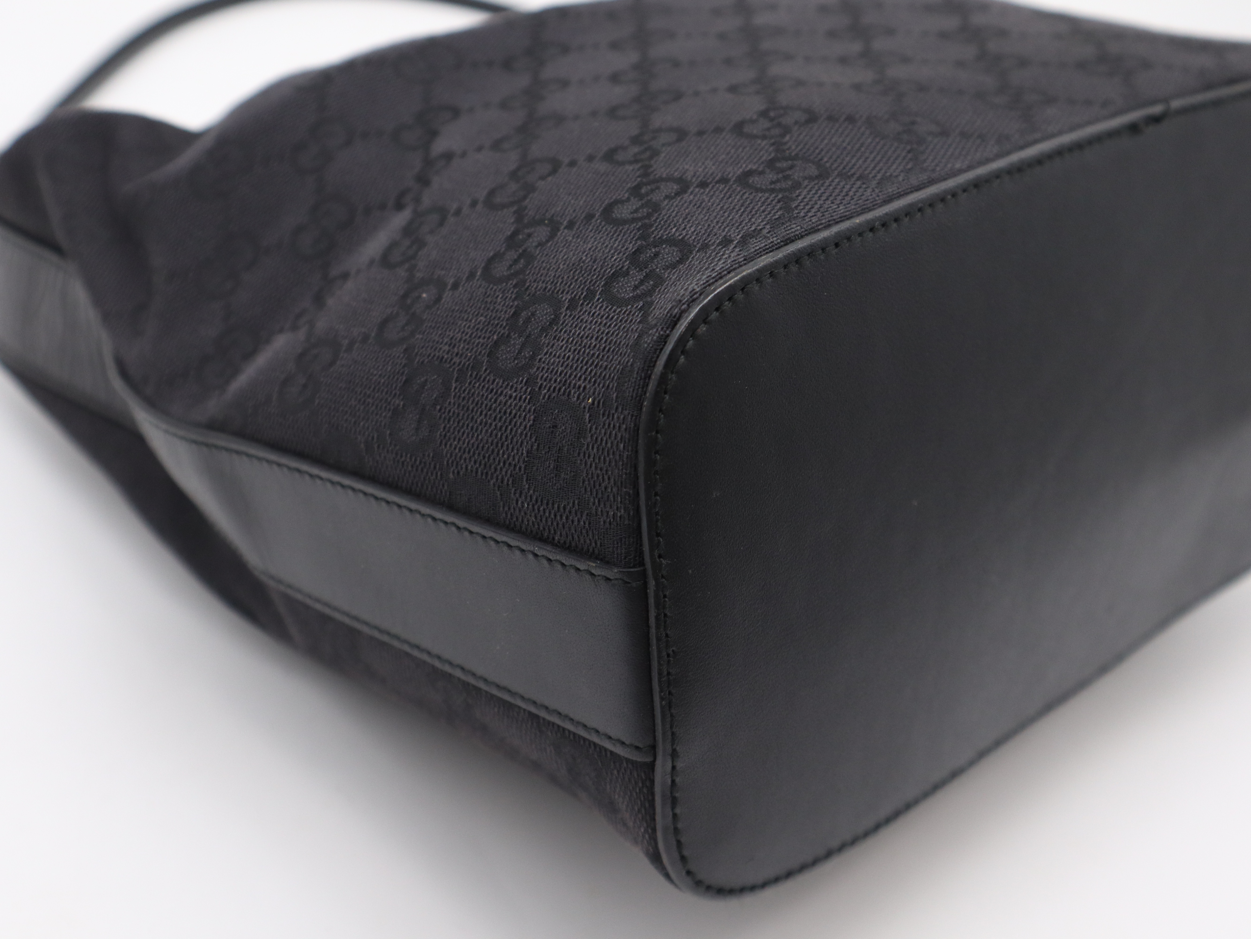 001.3814GG Canvas Black Shoulder Bag — view 8