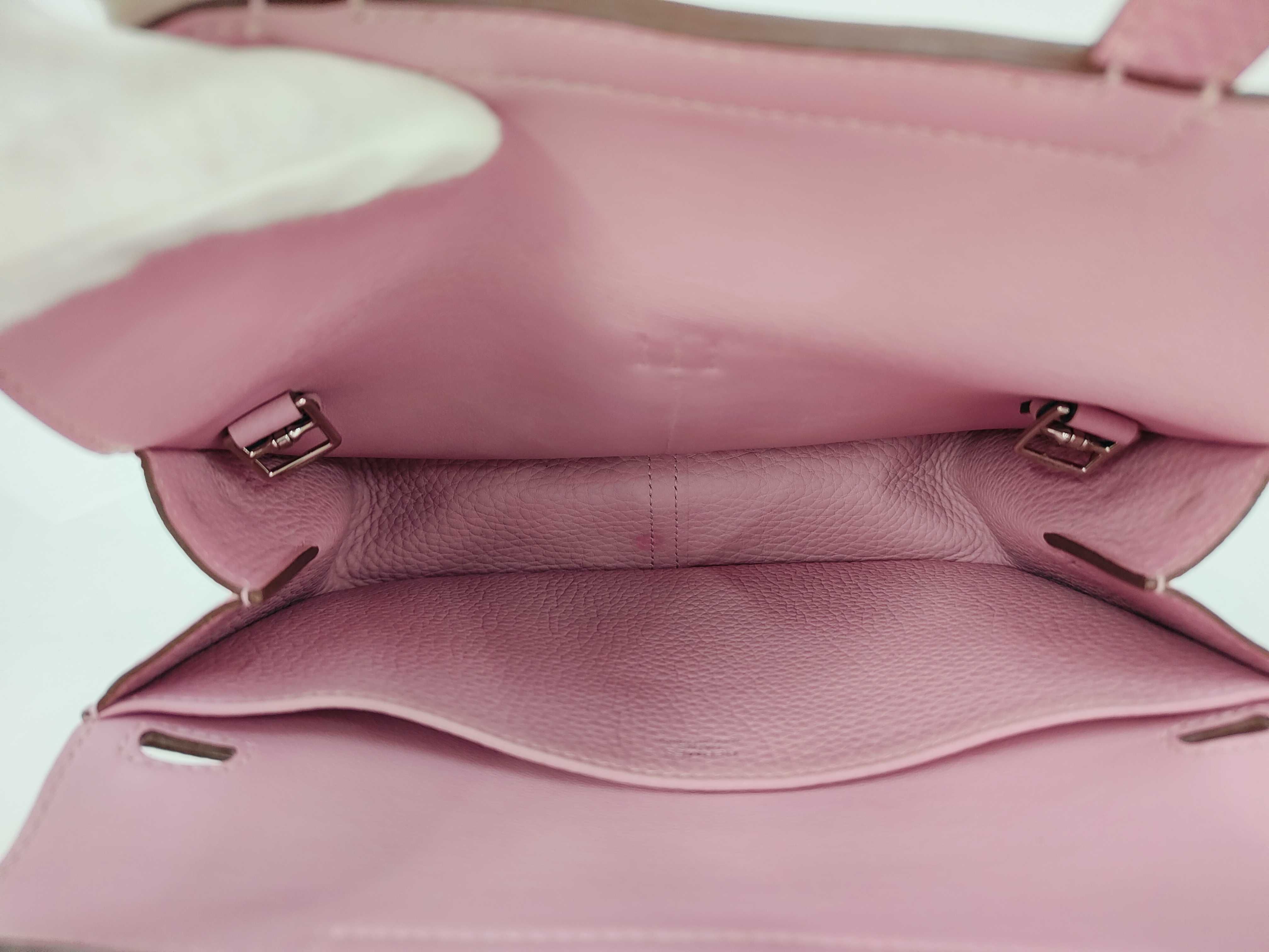 Arzan 25 Mauve Sylvestre Taurillon Clemence Silver Hardware Z Stamp Handbag — view 8