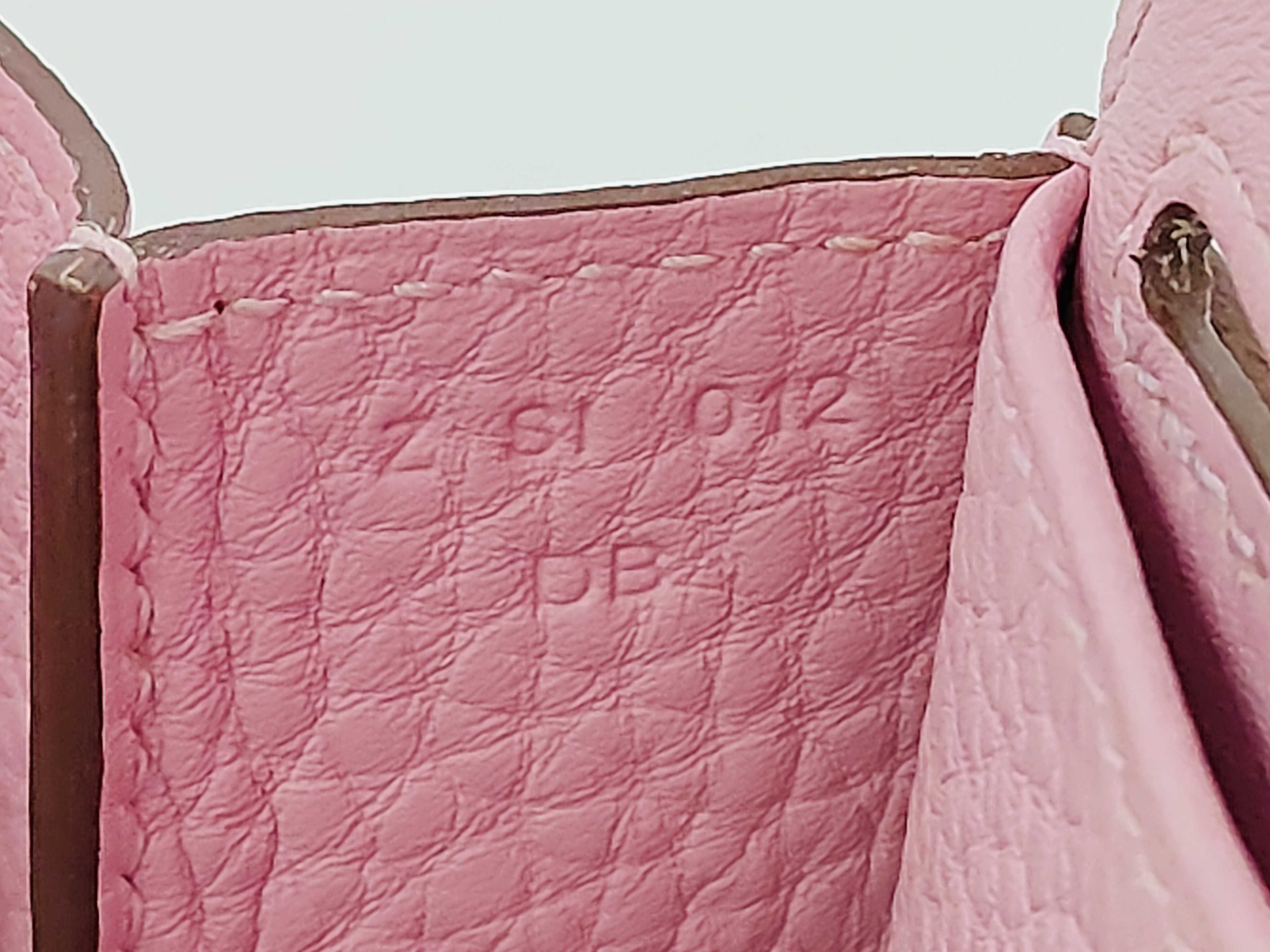 Arzan 25 Mauve Sylvestre Taurillon Clemence Silver Hardware Z Stamp Handbag — view 10