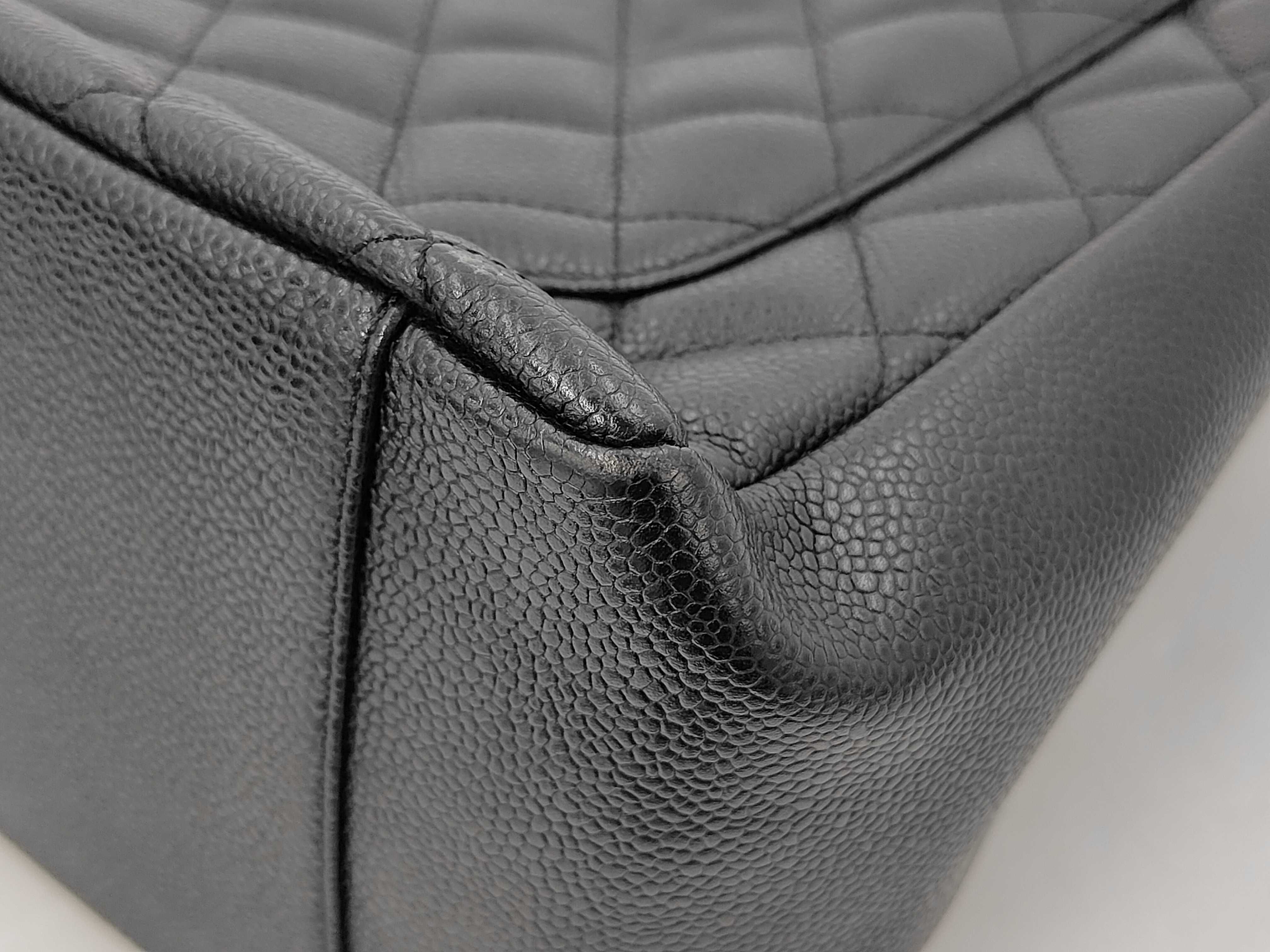 GST Chain Tote Bag, Caviar Leather, Coco Mark, with Seal and Guarantee, Serial Number 9 — view 3