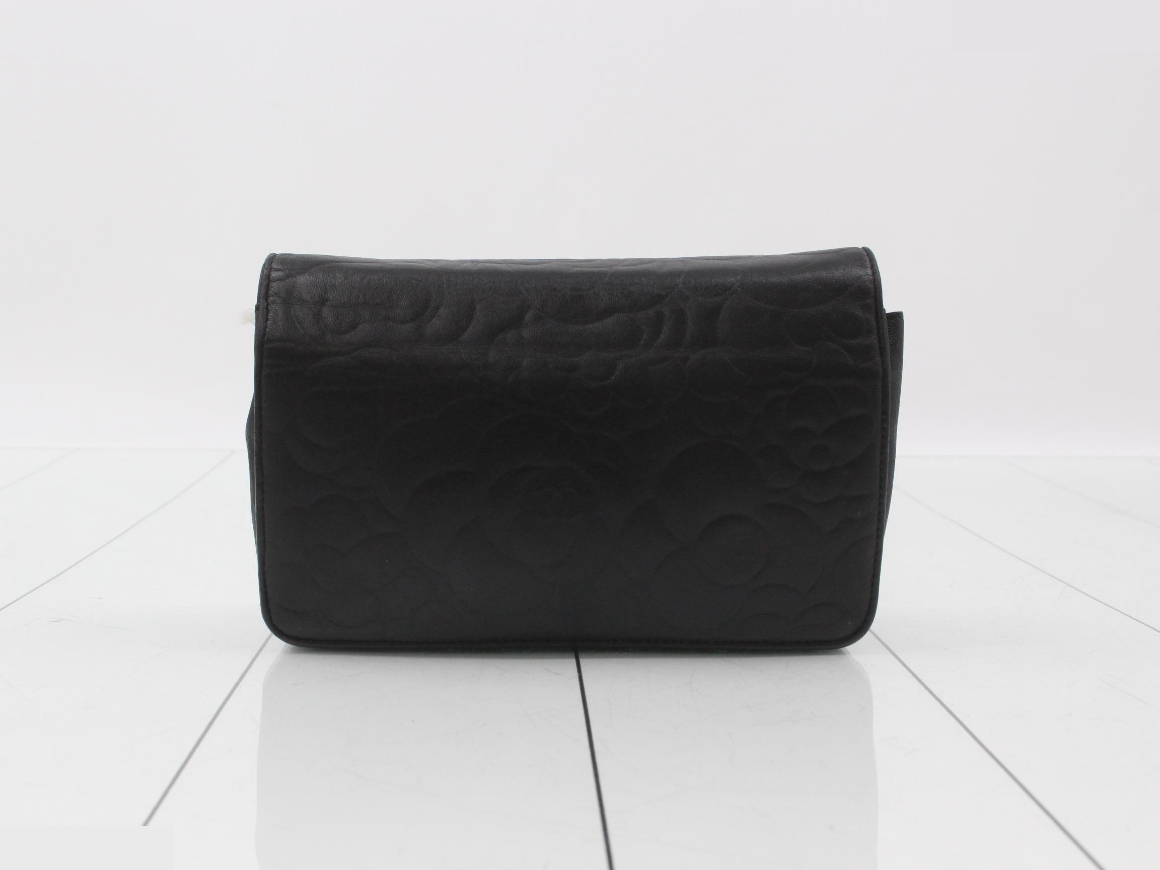 Chain wallet, black, silver, lambskin — view 2