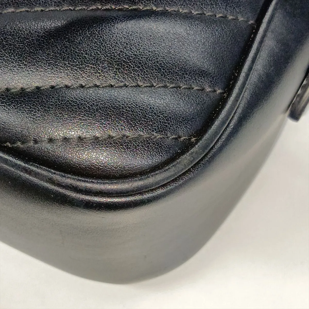 GG Marmont Leather Chain Shoulder Bag, Black, 447632 — view 15