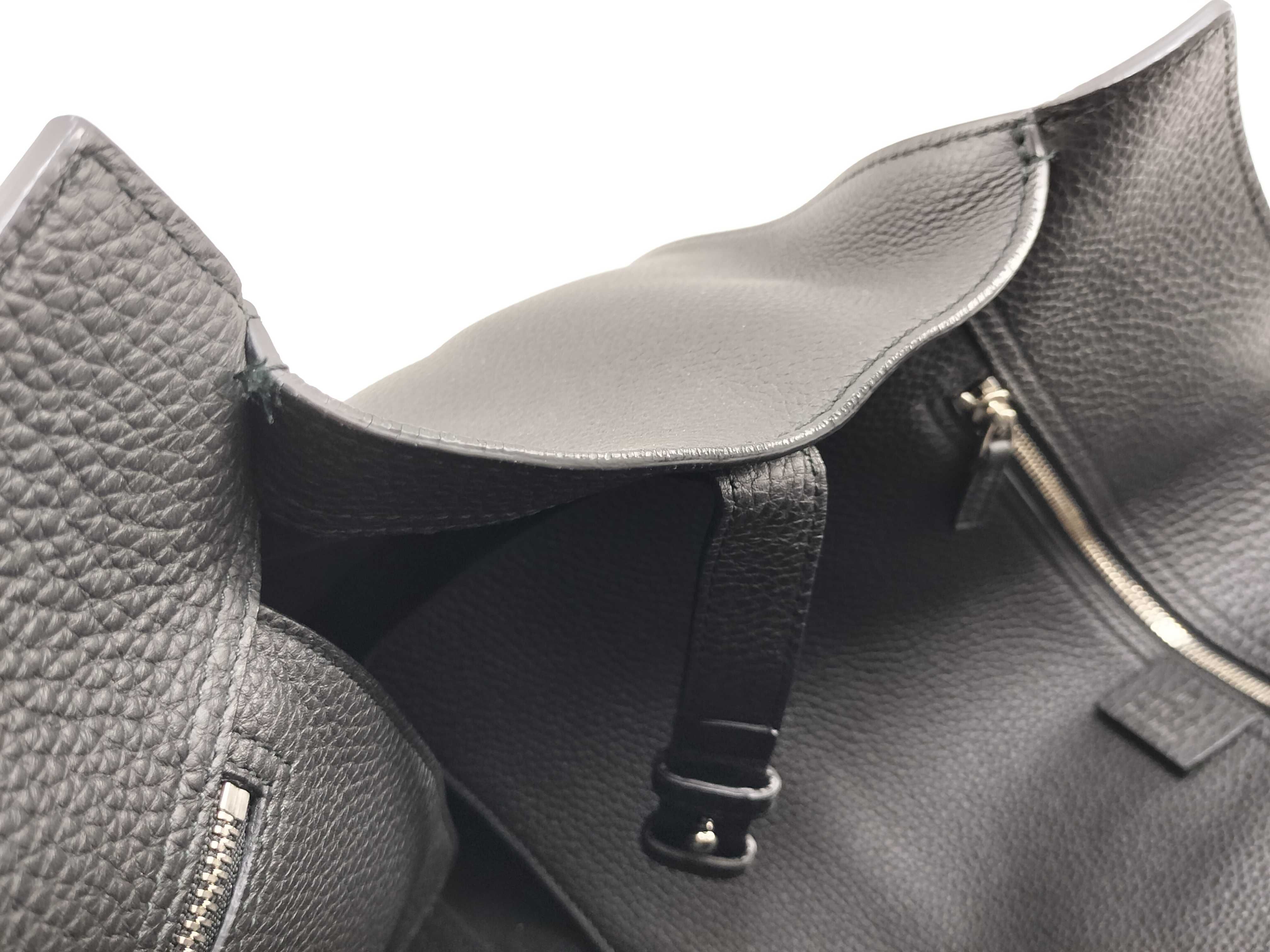 Jackie Gucci New Jackie Leather Handbag Black 362970 Tote Bag — view 12