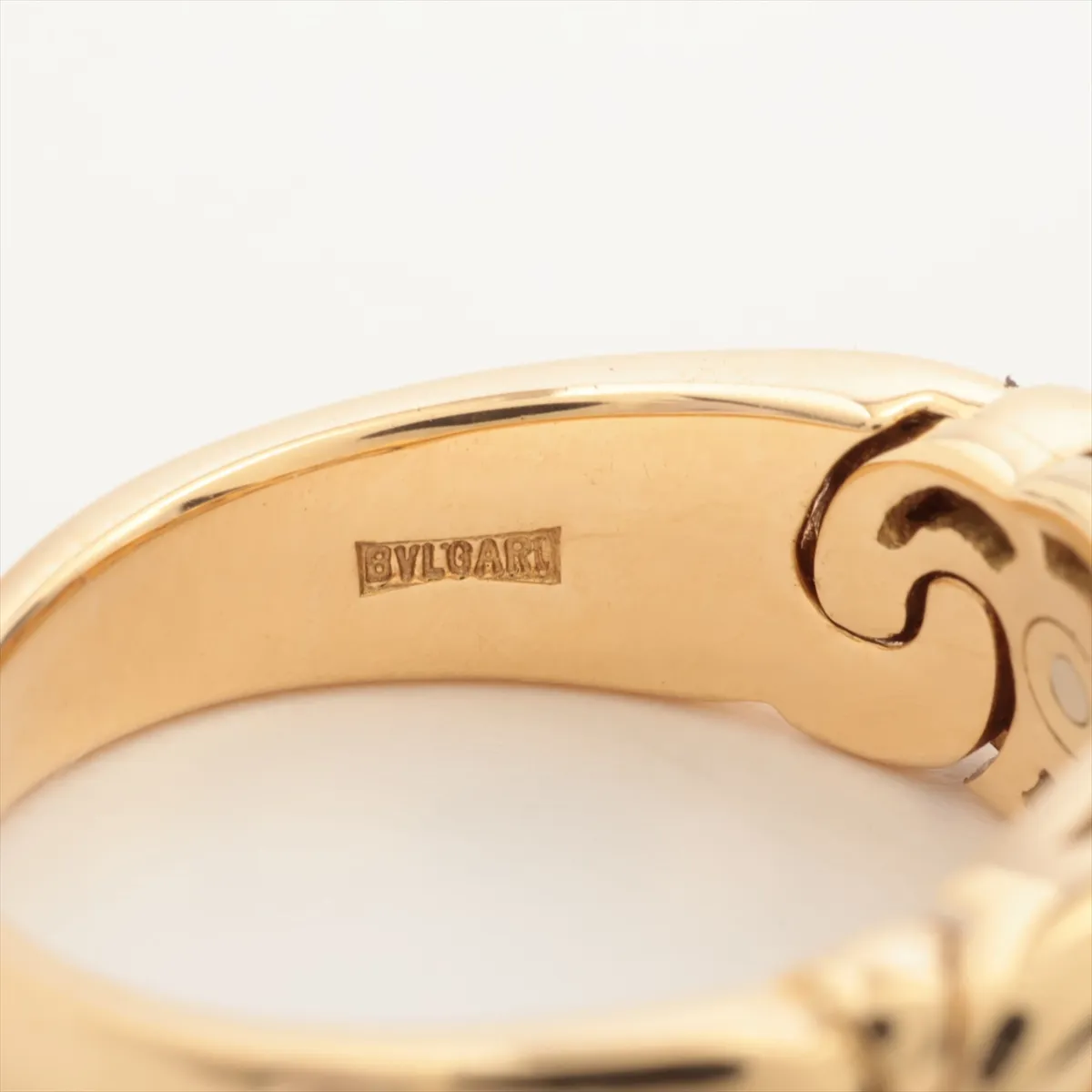 Bulgari Passo Doppio Pearl Ring 750(YG) 7.5g Approx. 9.0mm Pearl — view 3
